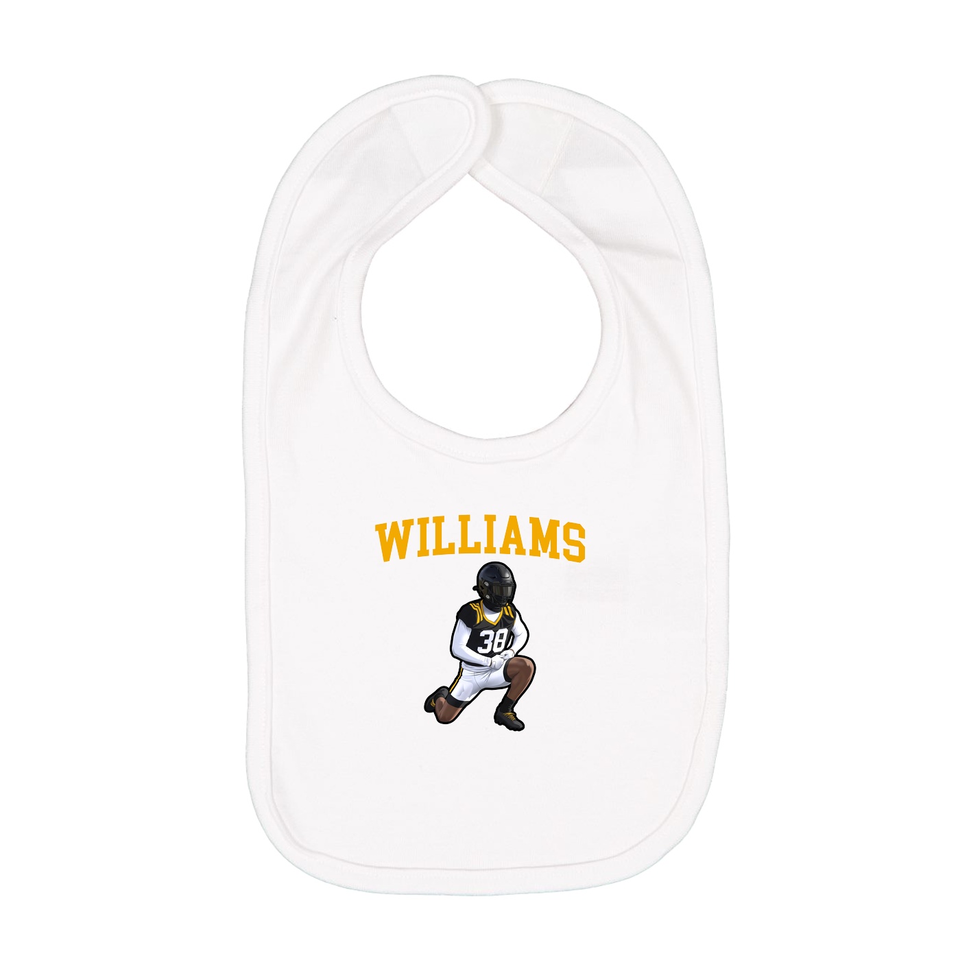 Infant Bib — Shirsey in White