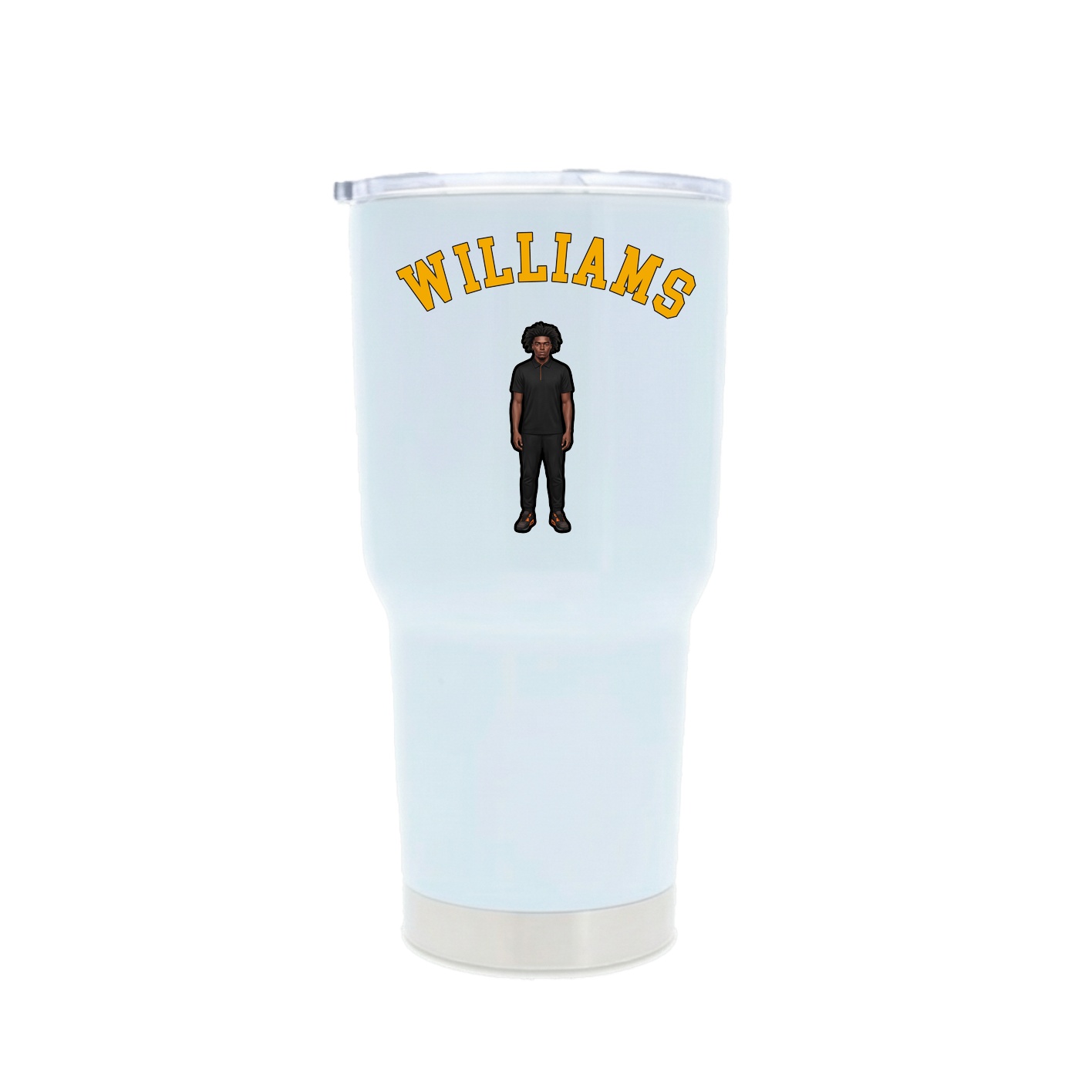 30oz Stainless Steel Tumbler — Shirsey Arch in White