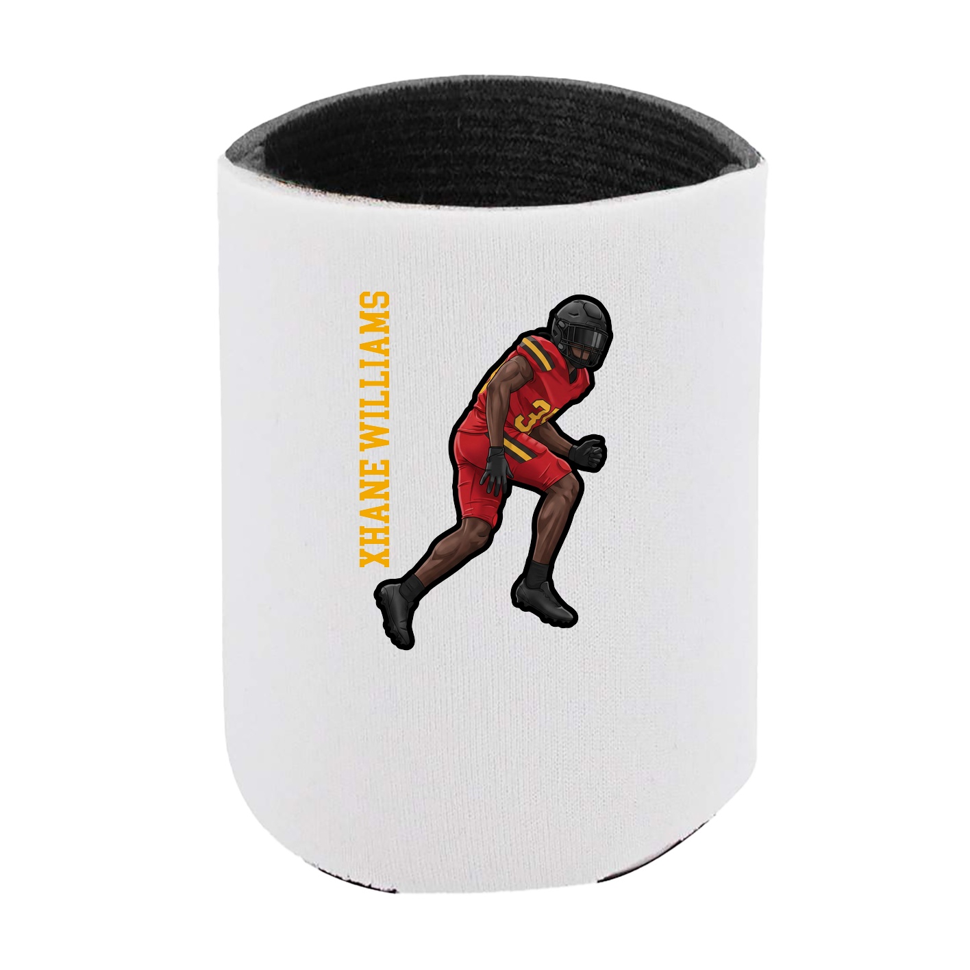 Can Holder — Name Vertical in White