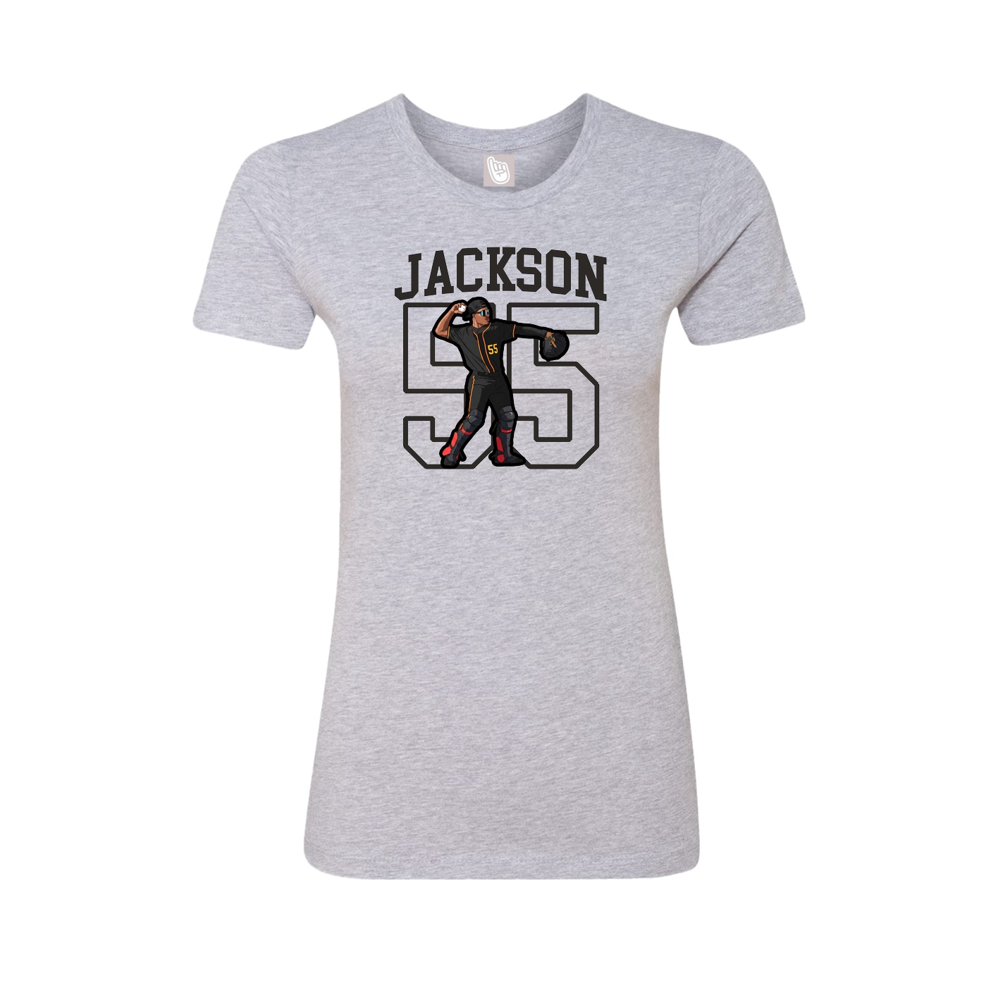 Fitted Women's Tee — Shirsey in Grey