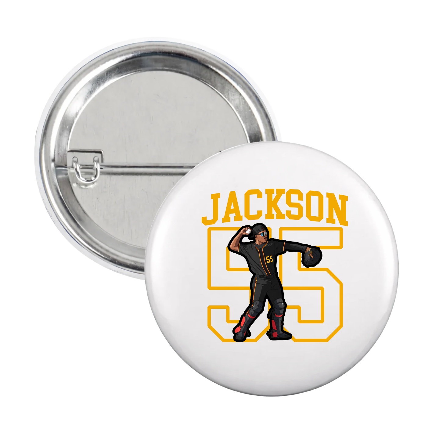 Game Day Button — Shirsey in White