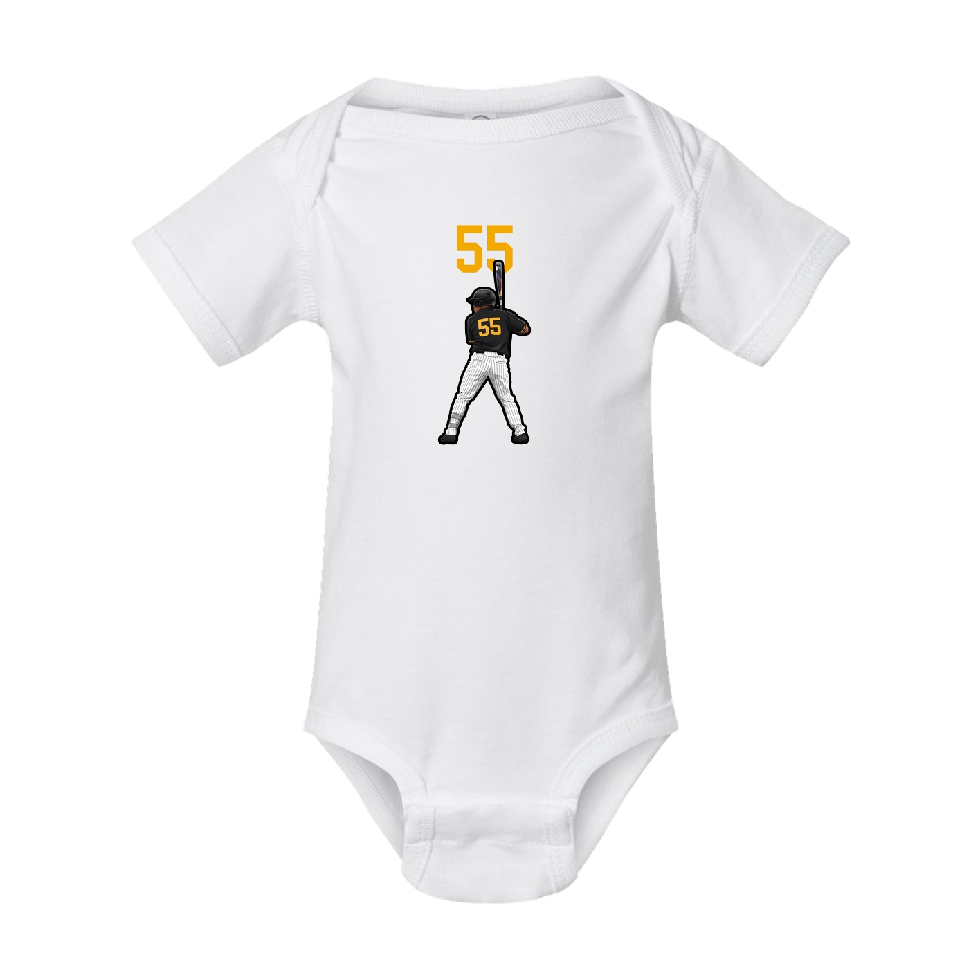Baby Onesie — Number Top in White