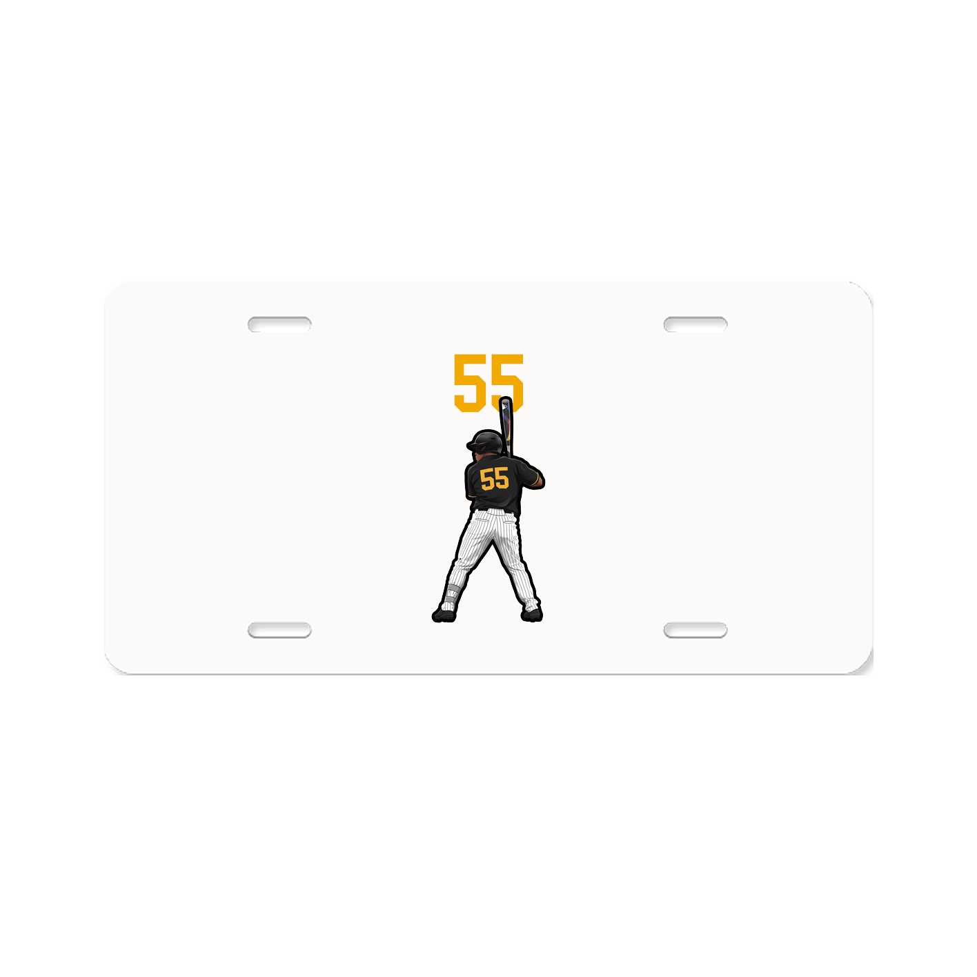 License Plate — Number Top in Classic