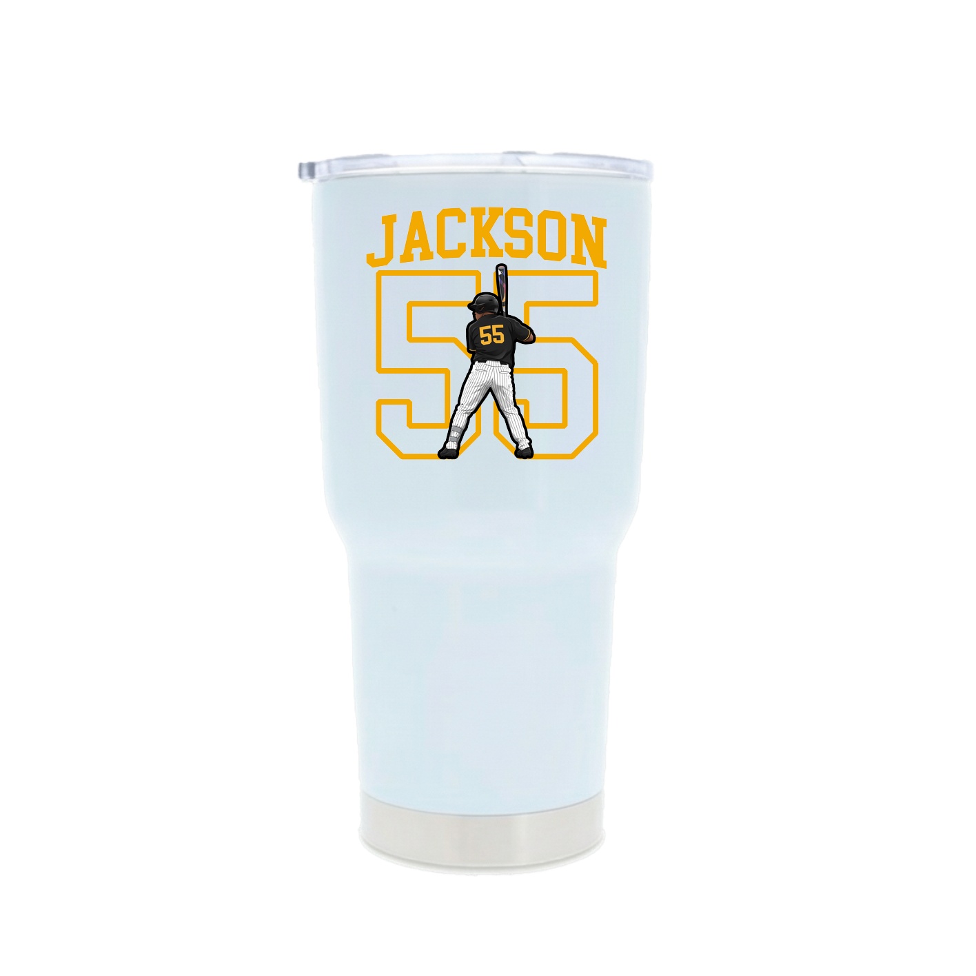 30oz Stainless Steel Tumbler — Shirsey in White