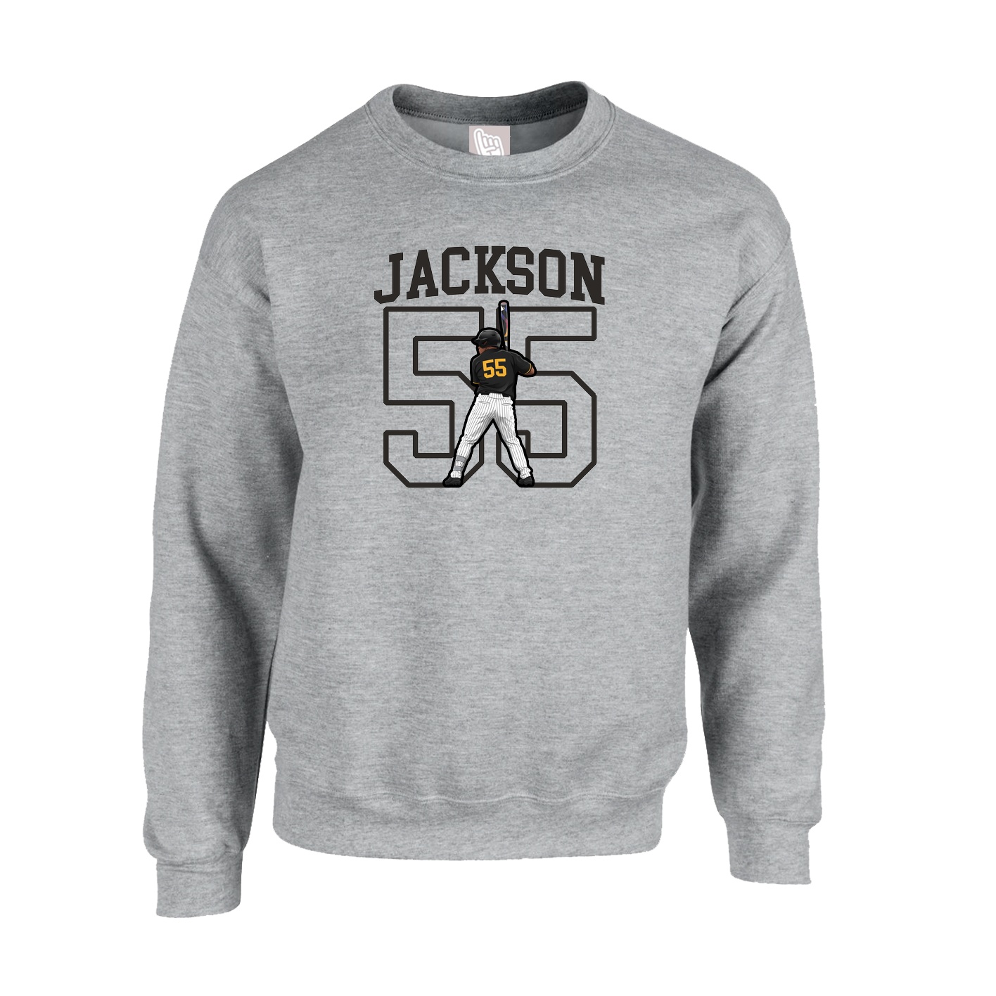 Fleece Crew — Shirsey in Grey