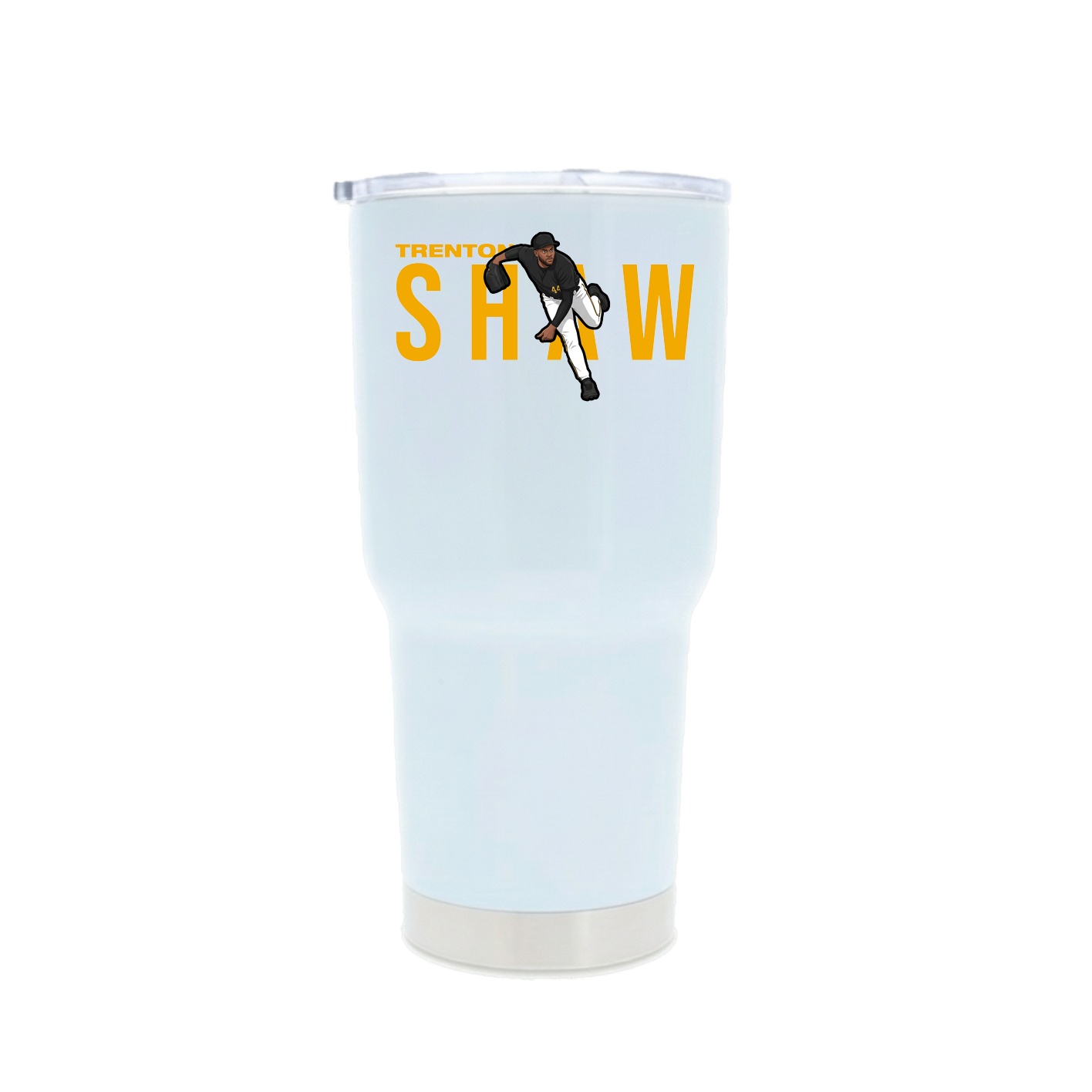 30oz Stainless Steel Tumbler — Player Name in White