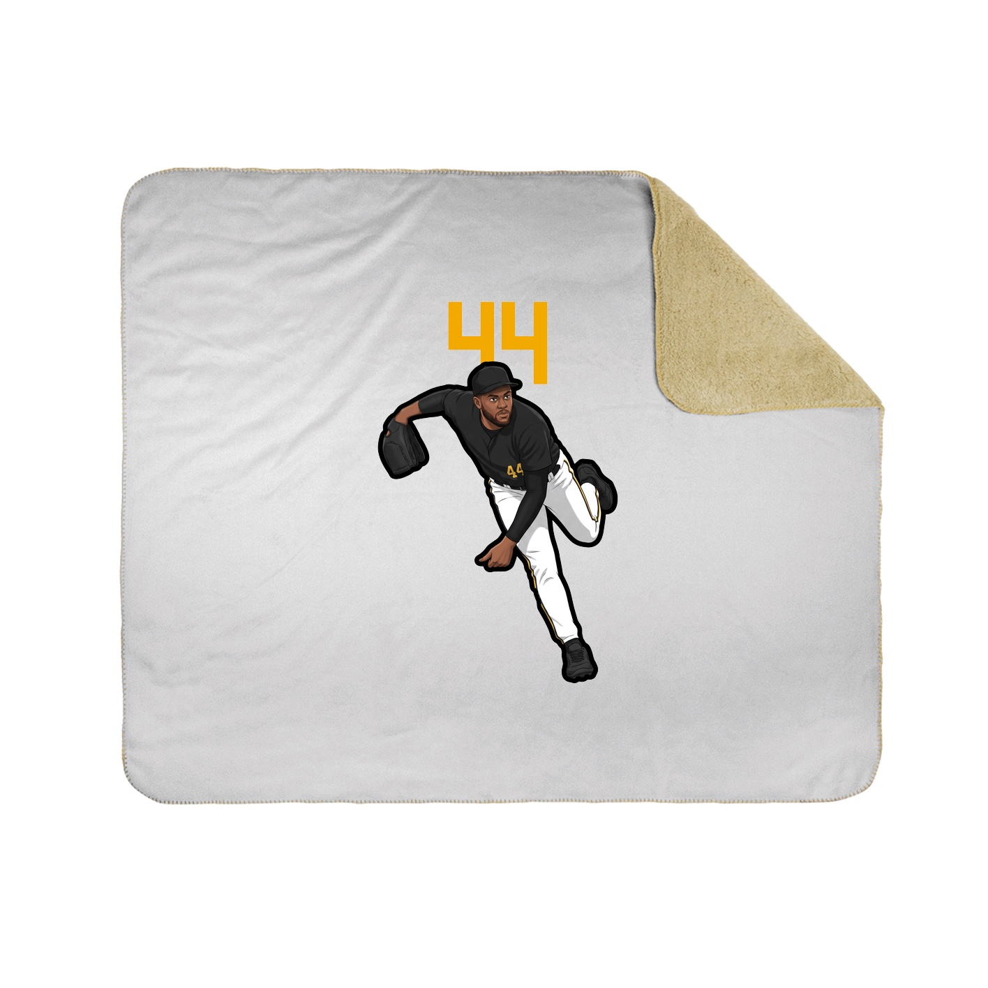 Throw Blanket — Number Top in White