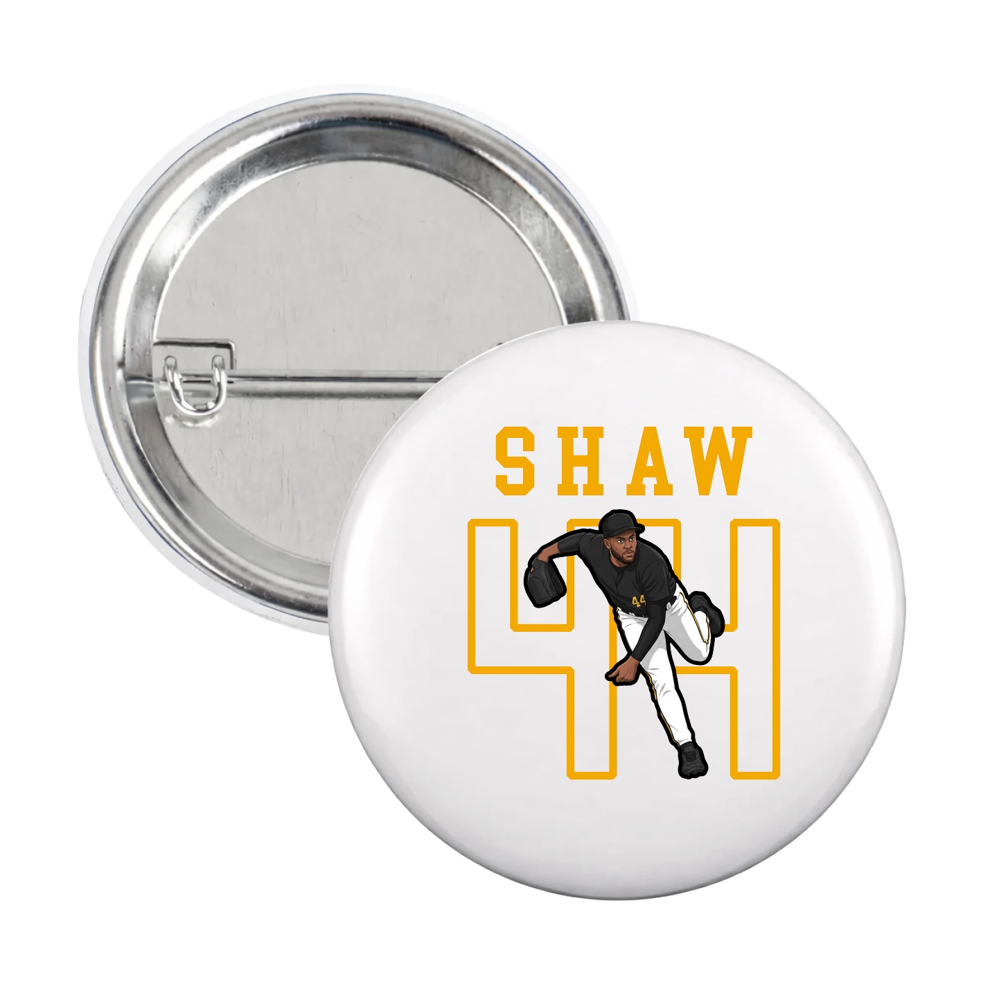 Game Day Button — Shirsey in White