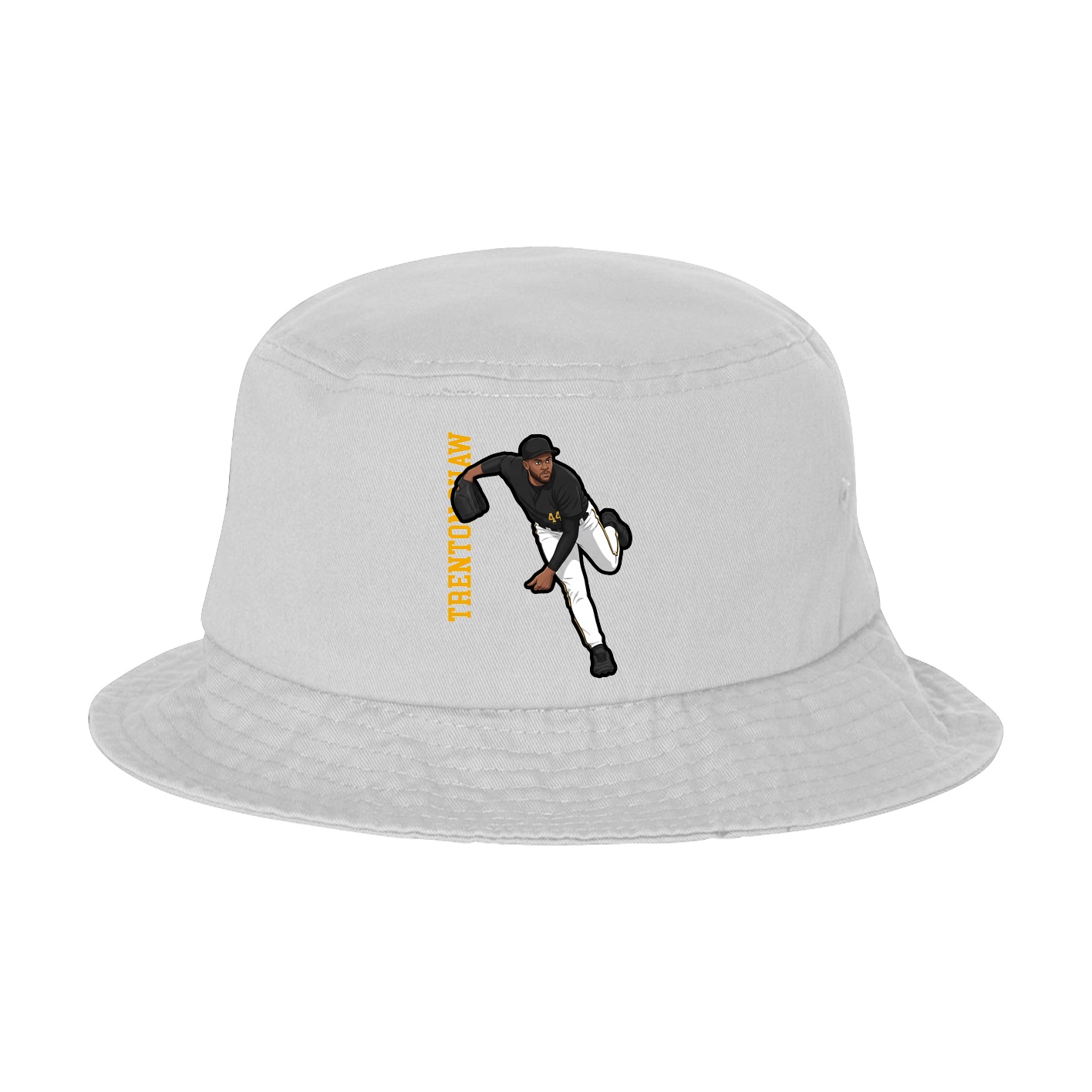 Bucket Cap — Name Vertical in White