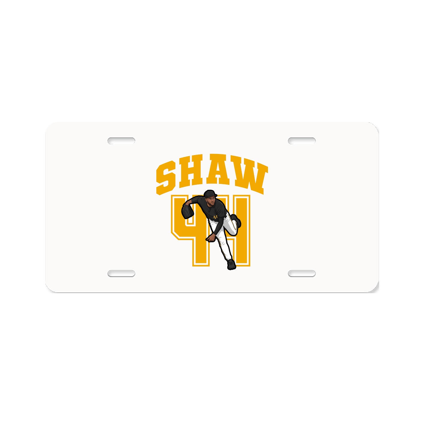License Plate — Number in Classic