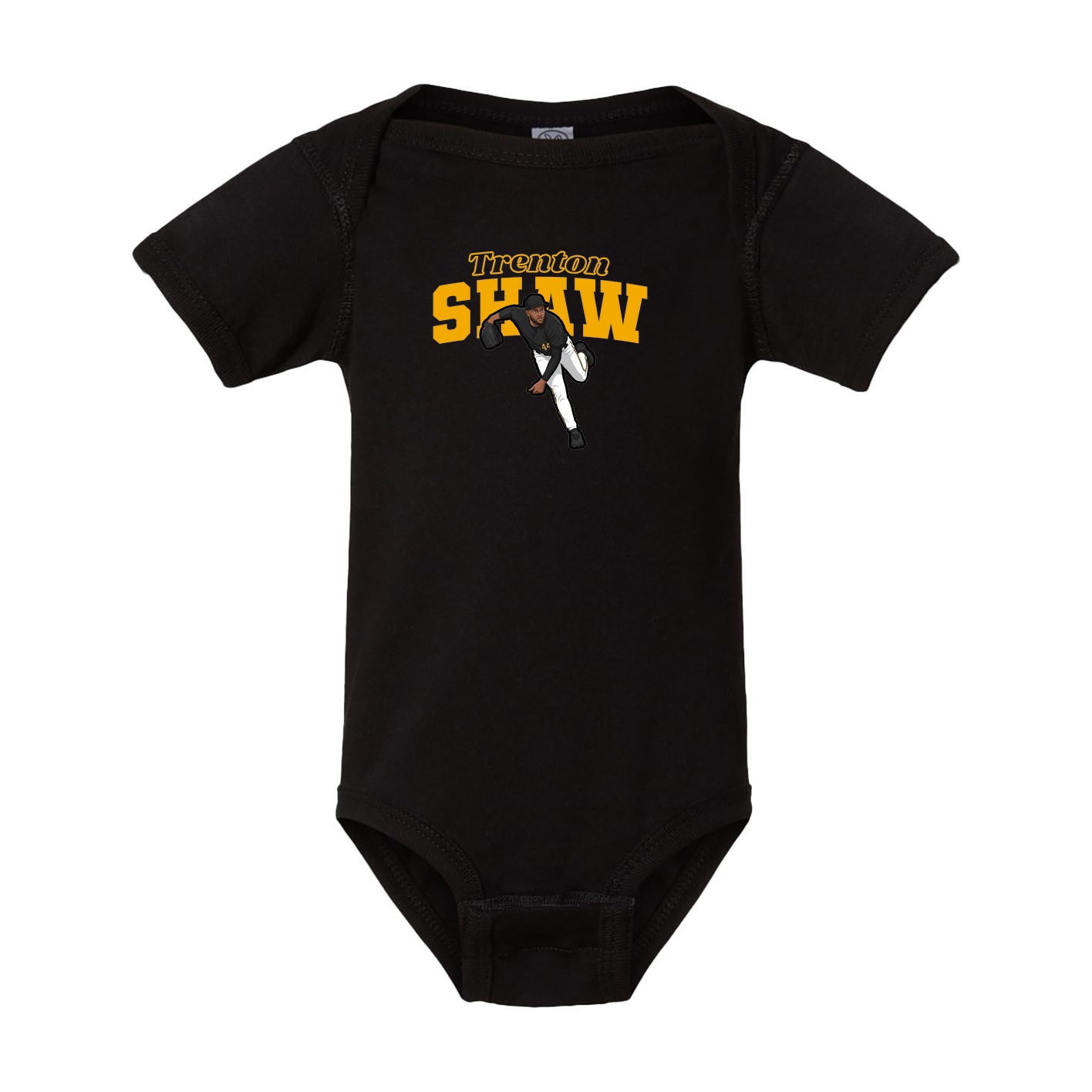 Baby Onesie — Name Arch in Black