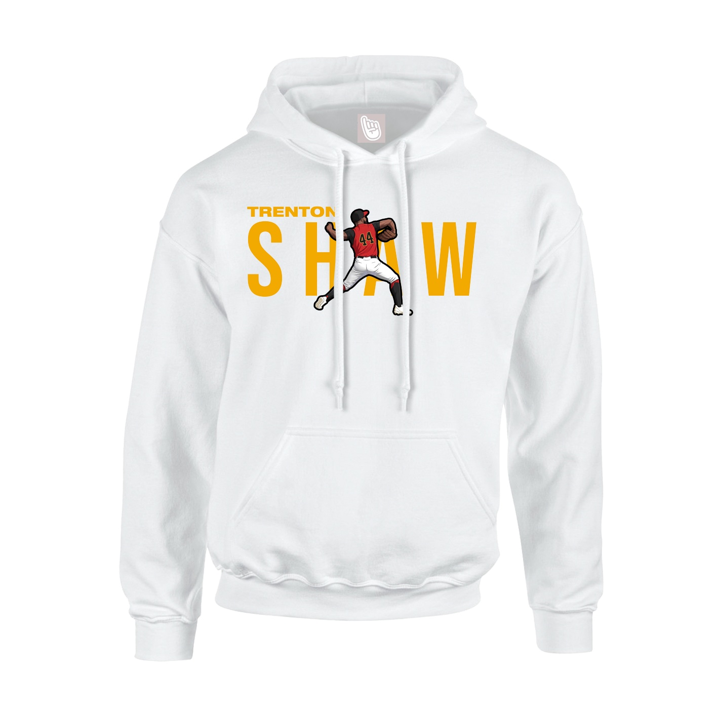 Youth Hoodie — Player Name in White