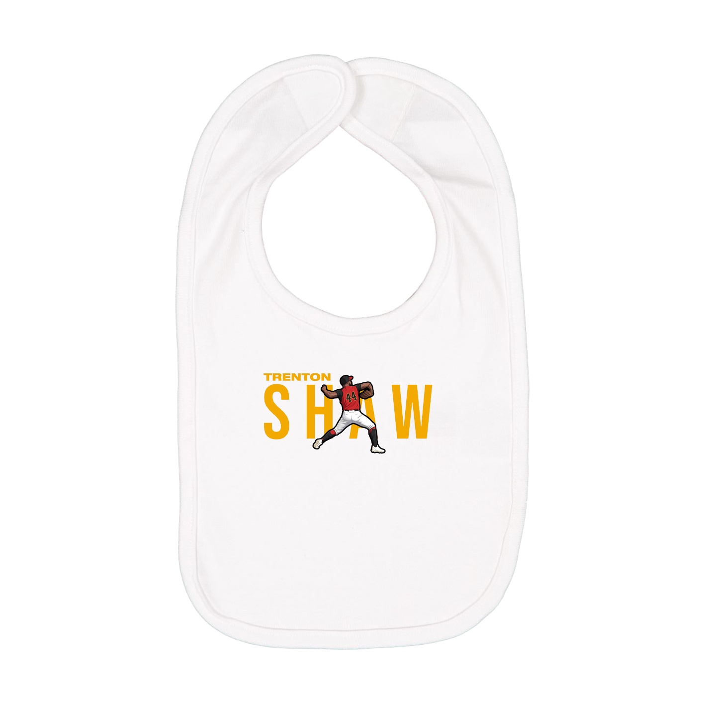 Infant Bib — Player Name in White