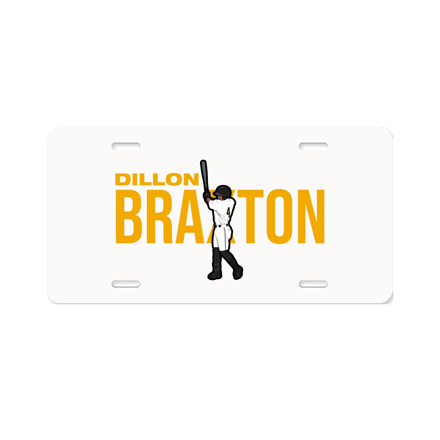 License Plate — Player Name in Classic