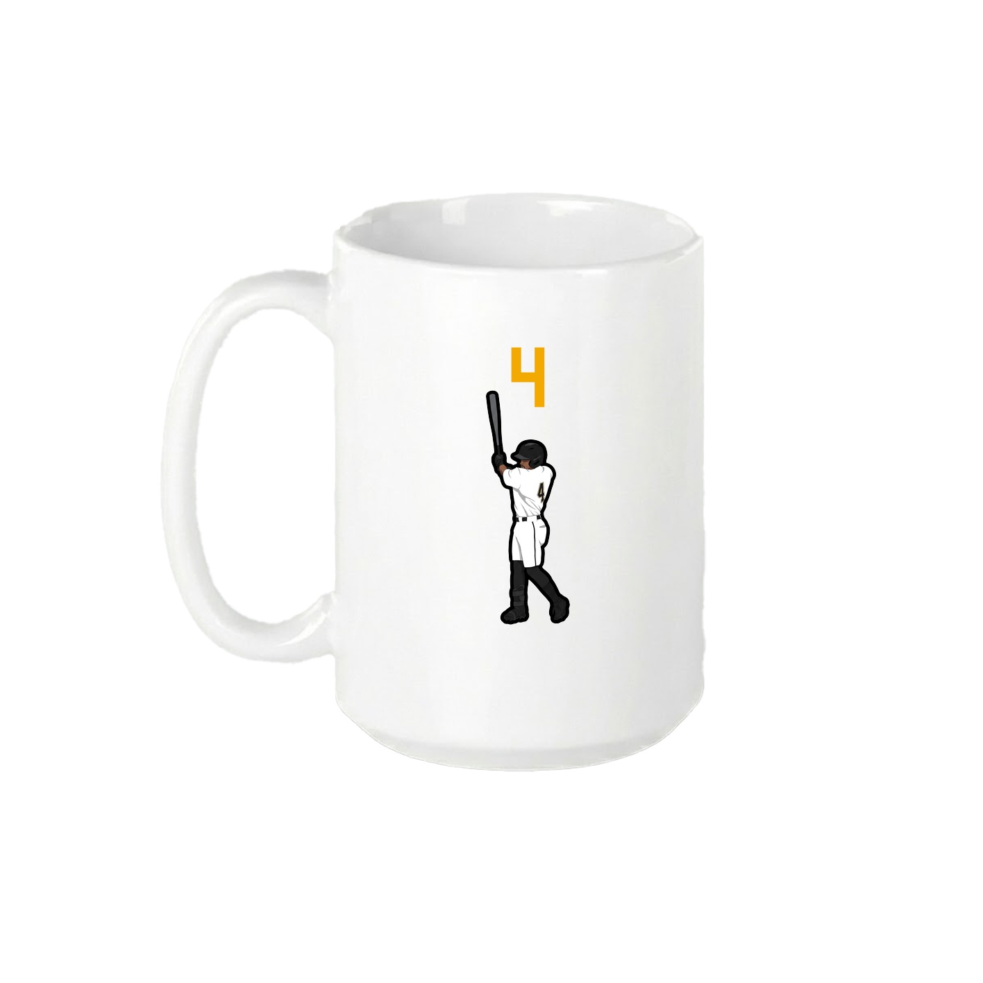 15oz Coffee Mug — Number Top in White