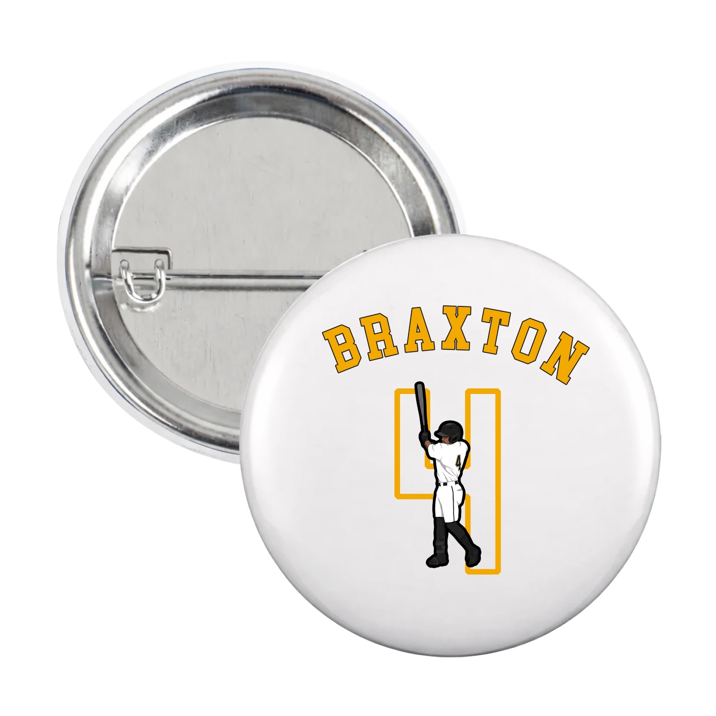 Game Day Button — Shirsey Arch in White