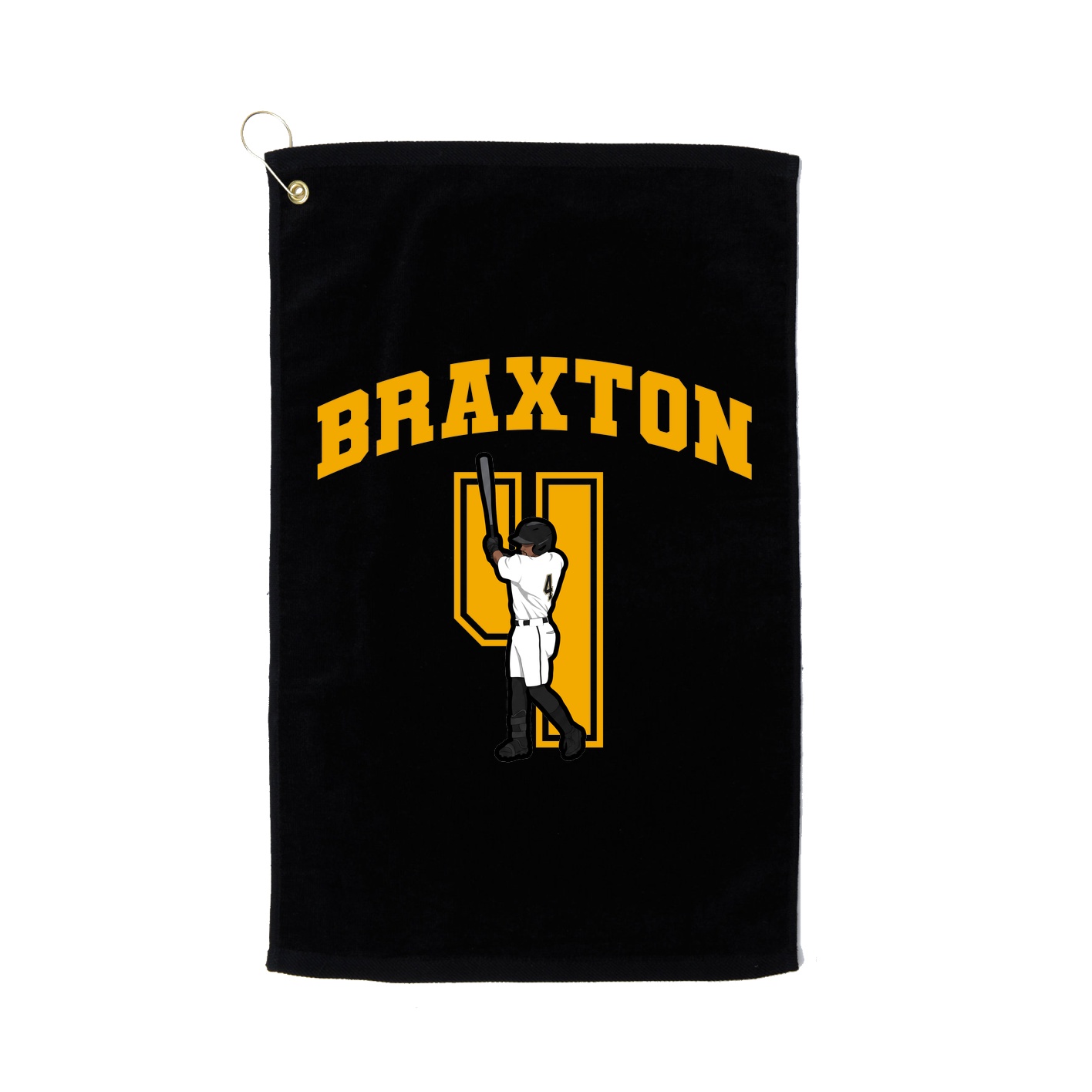 Golf Towel — Number in Black
