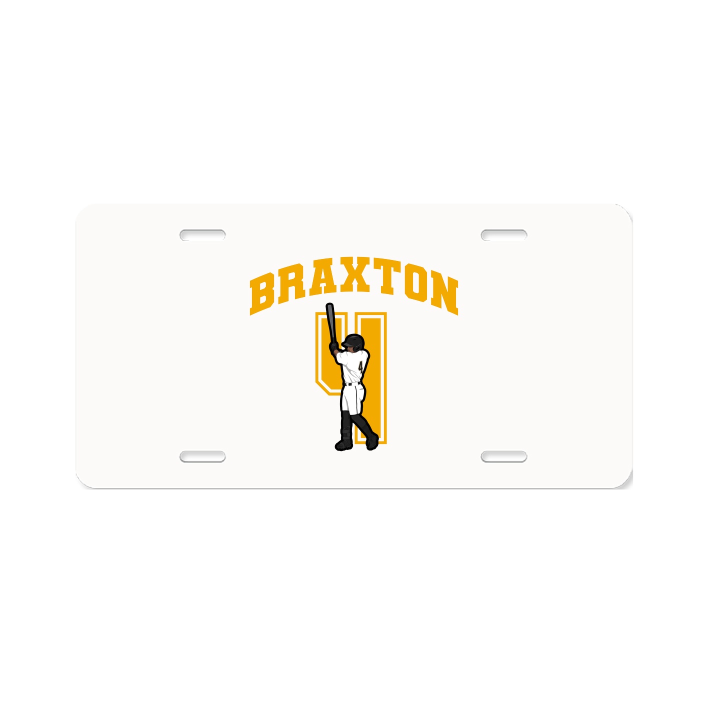 License Plate — Number in Classic