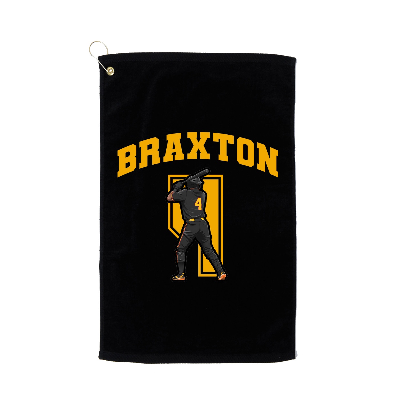 Golf Towel — Number in Black