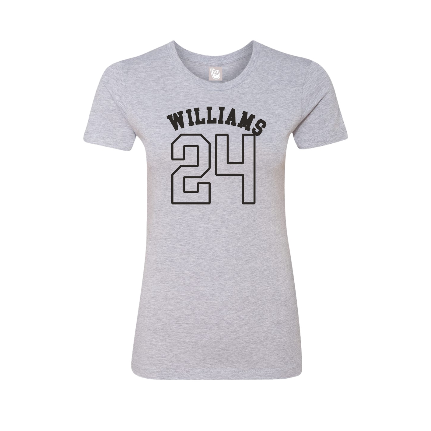 Fitted Women's Tee — Shirsey Arch in Grey
