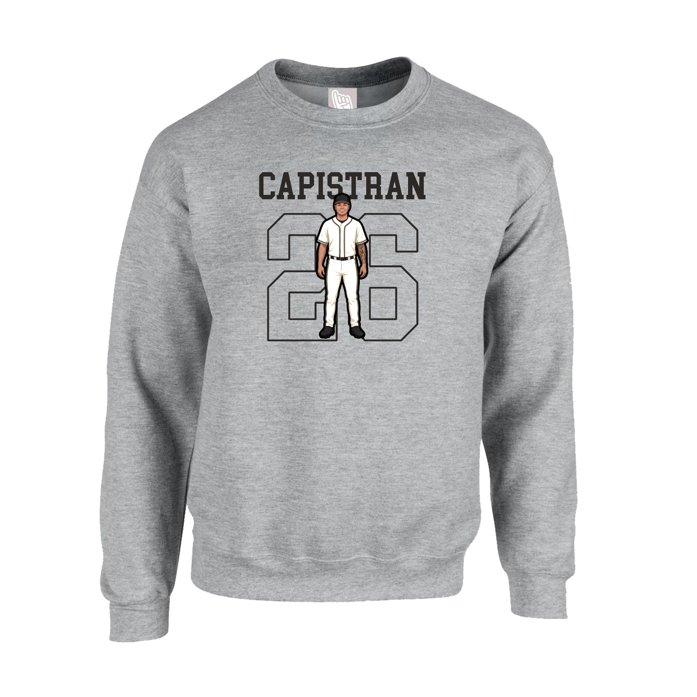 Fleece Crew — Shirsey in Grey