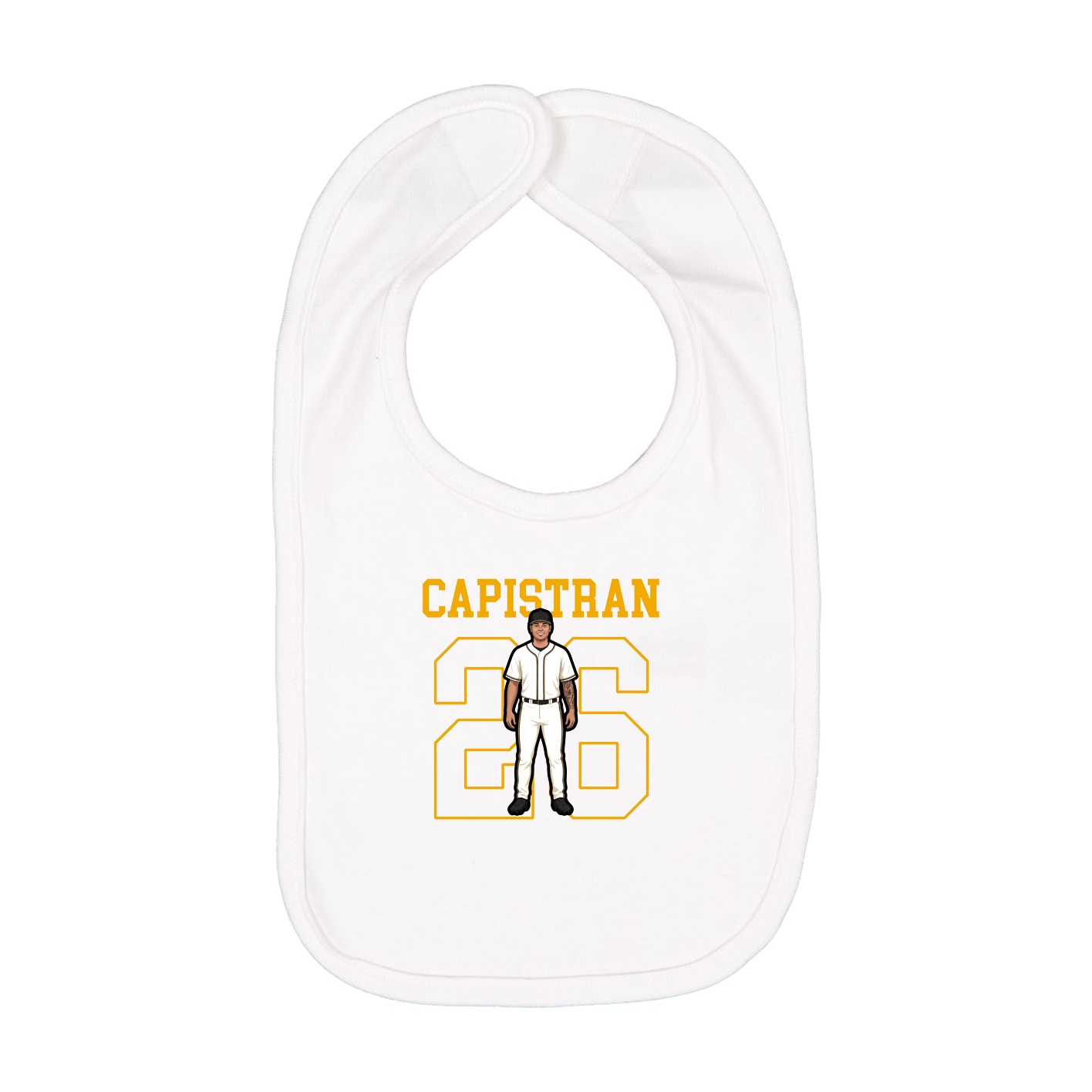 Infant Bib — Shirsey in White