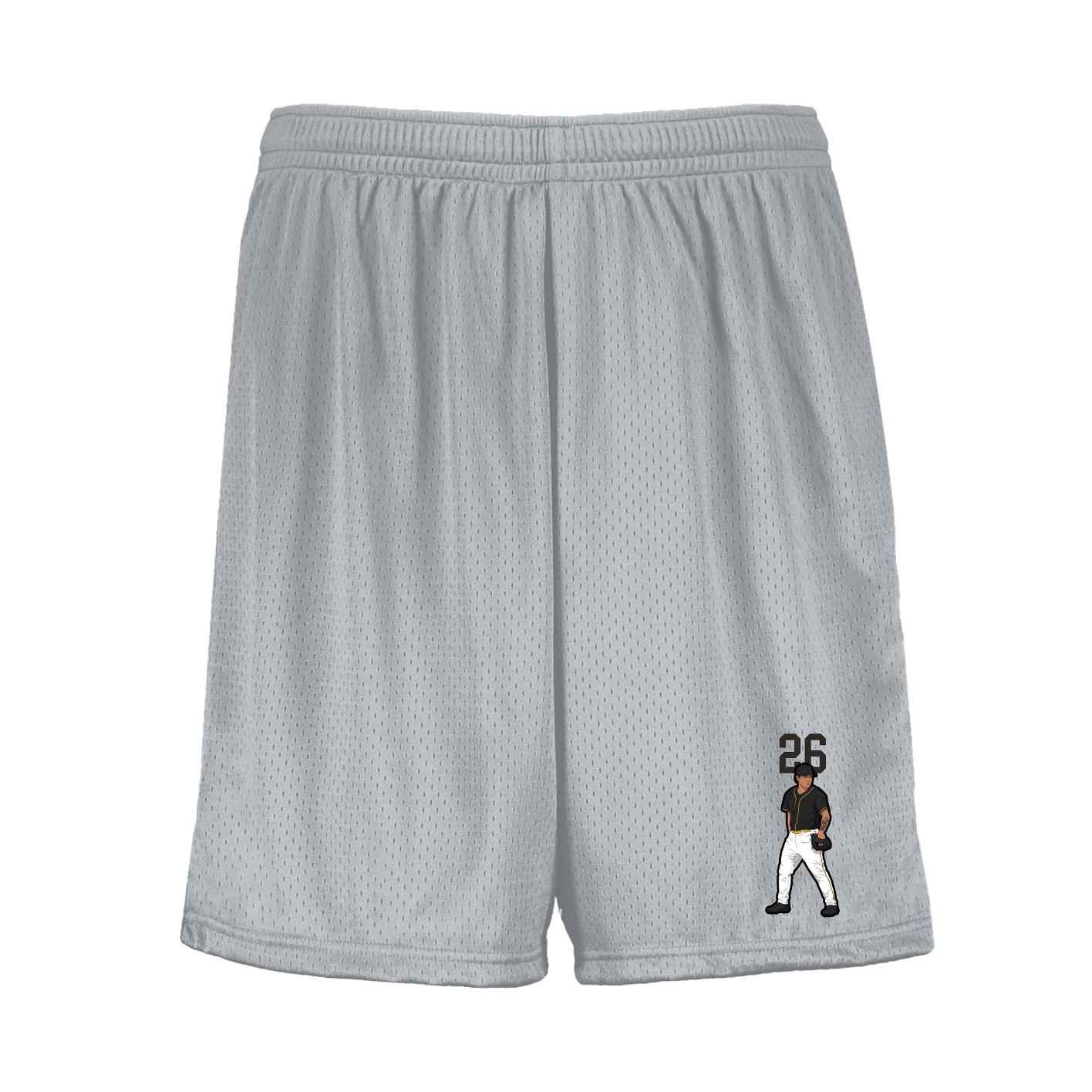Shorts — Number Top in Silver