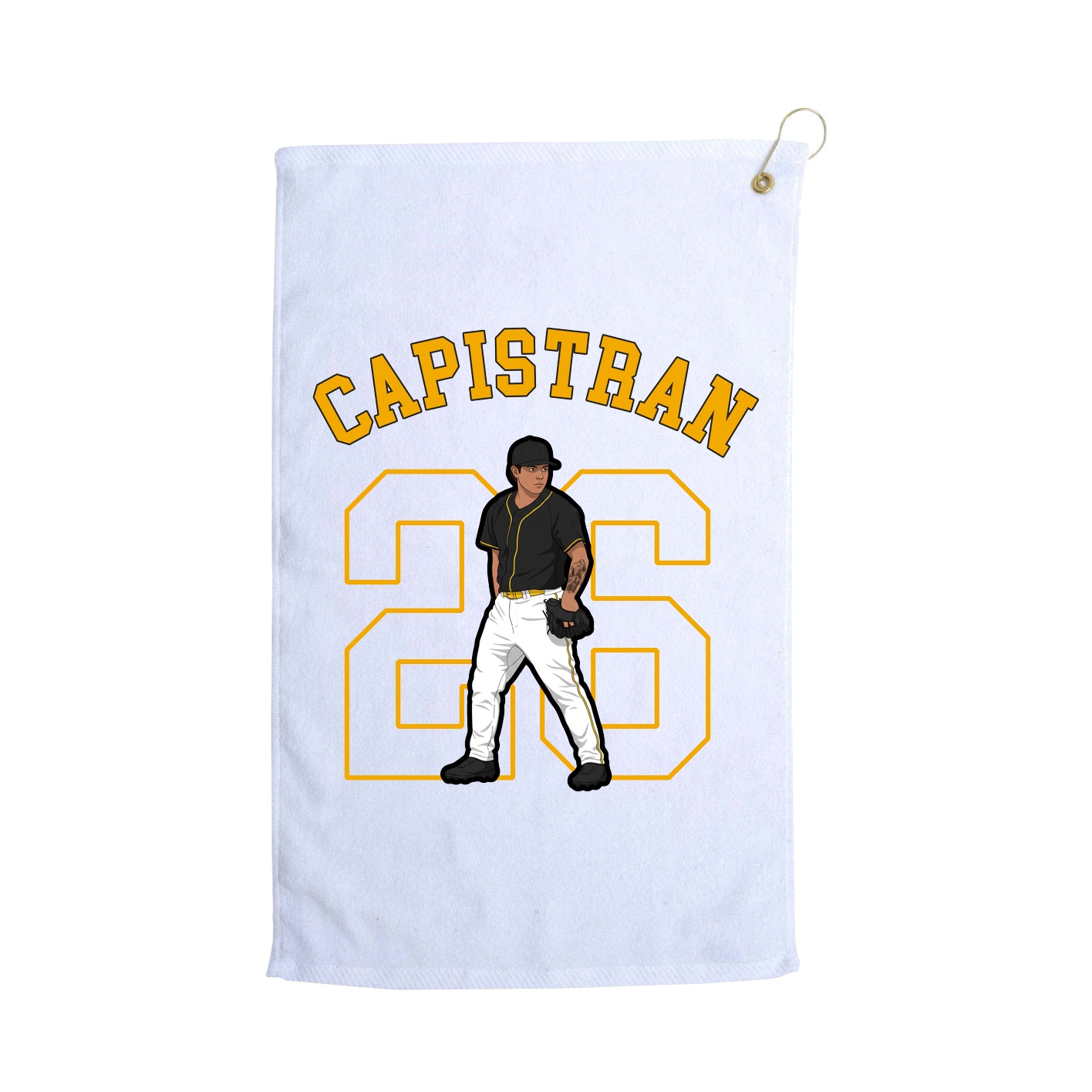 Golf Towel — Shirsey Arch in White