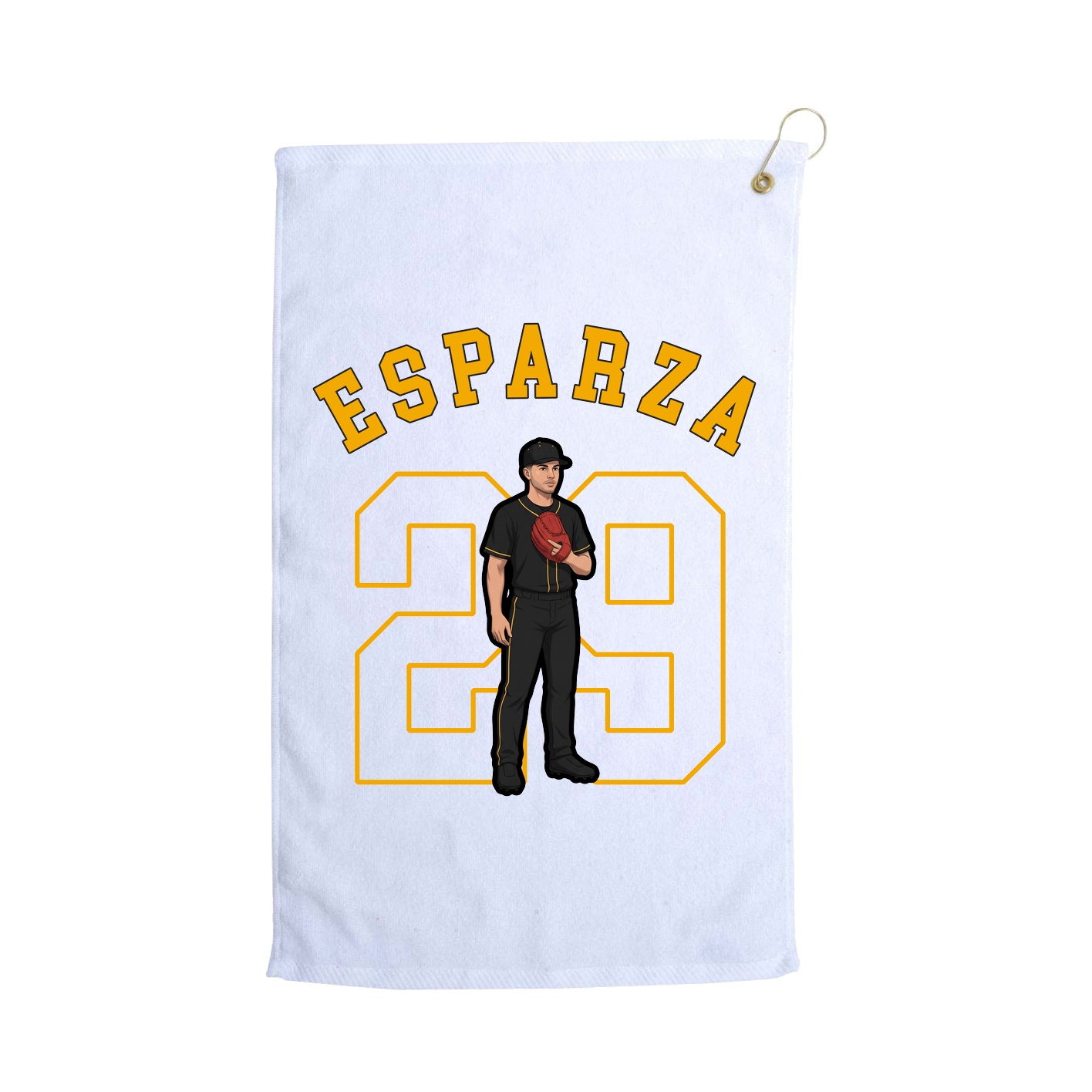 Golf Towel — Classic in White