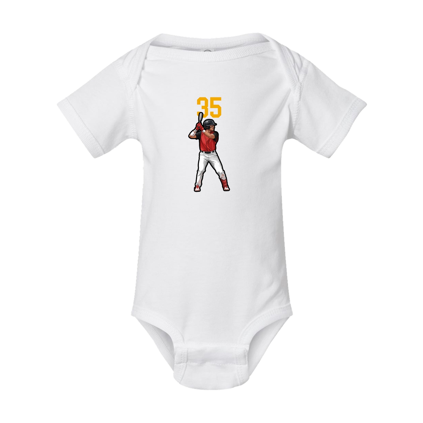 Baby Onesie — Number Top in White