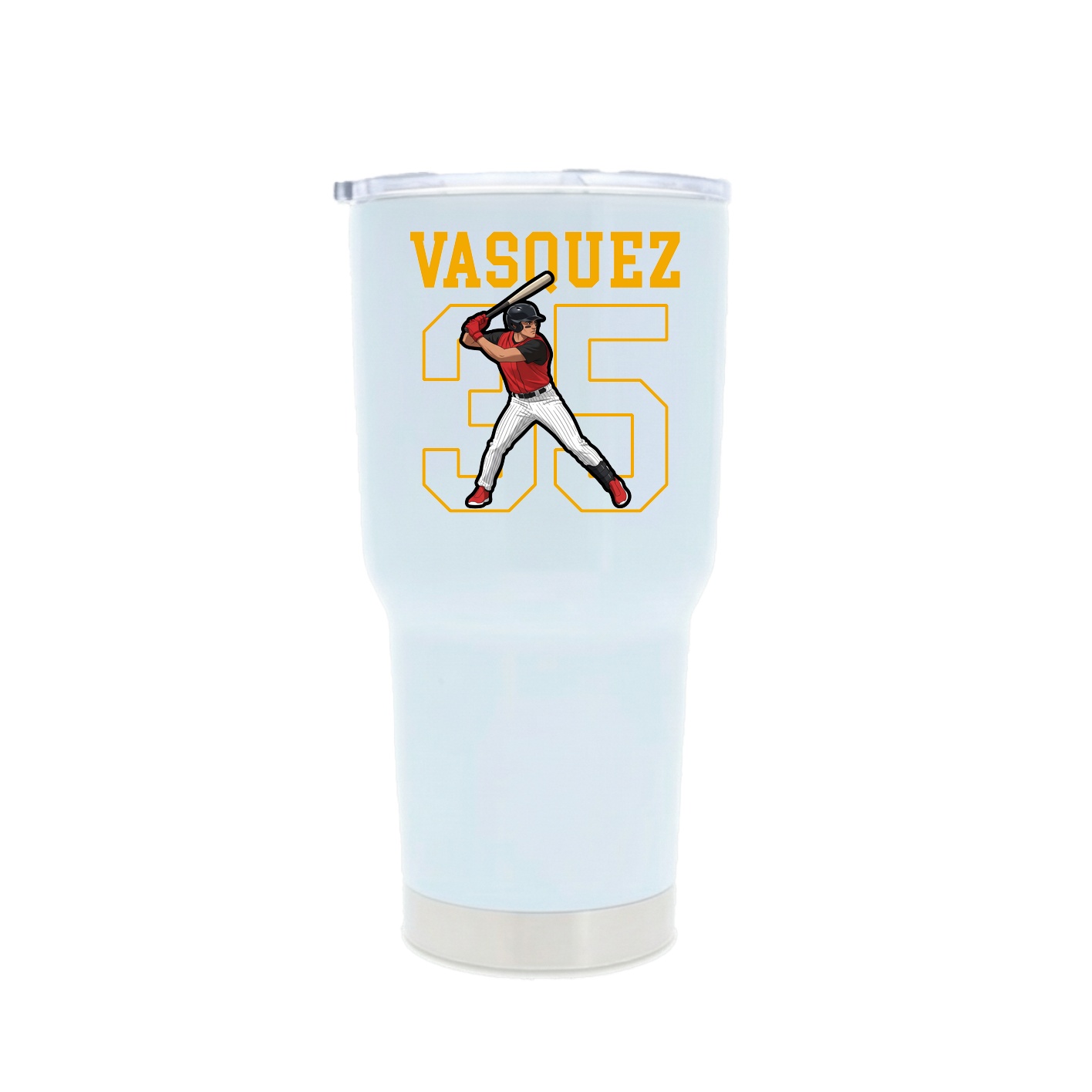 30oz Stainless Steel Tumbler — Shirsey in White