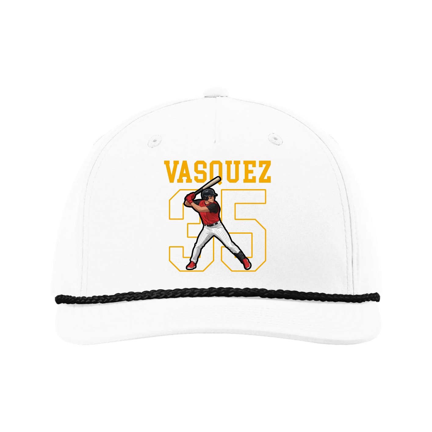 Five-Panel Classic Rope Cap — Shirsey in White