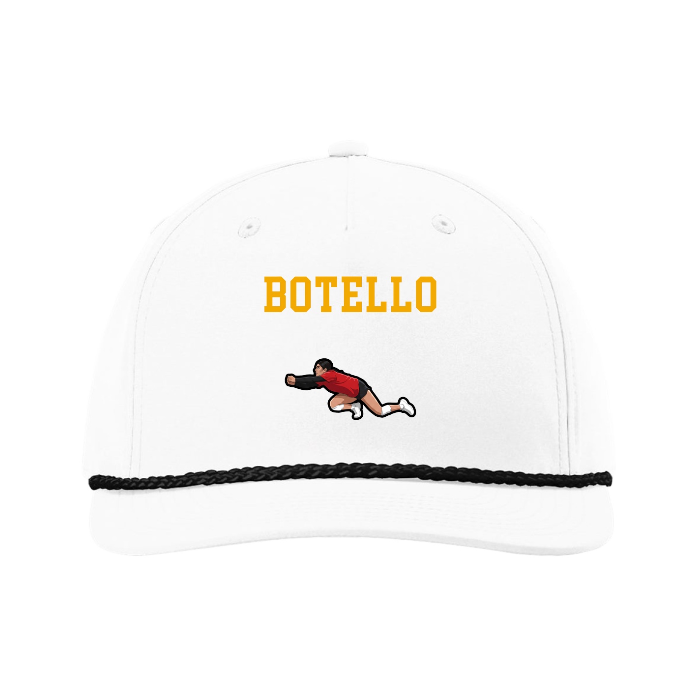 Five-Panel Classic Rope Cap — Shirsey in White