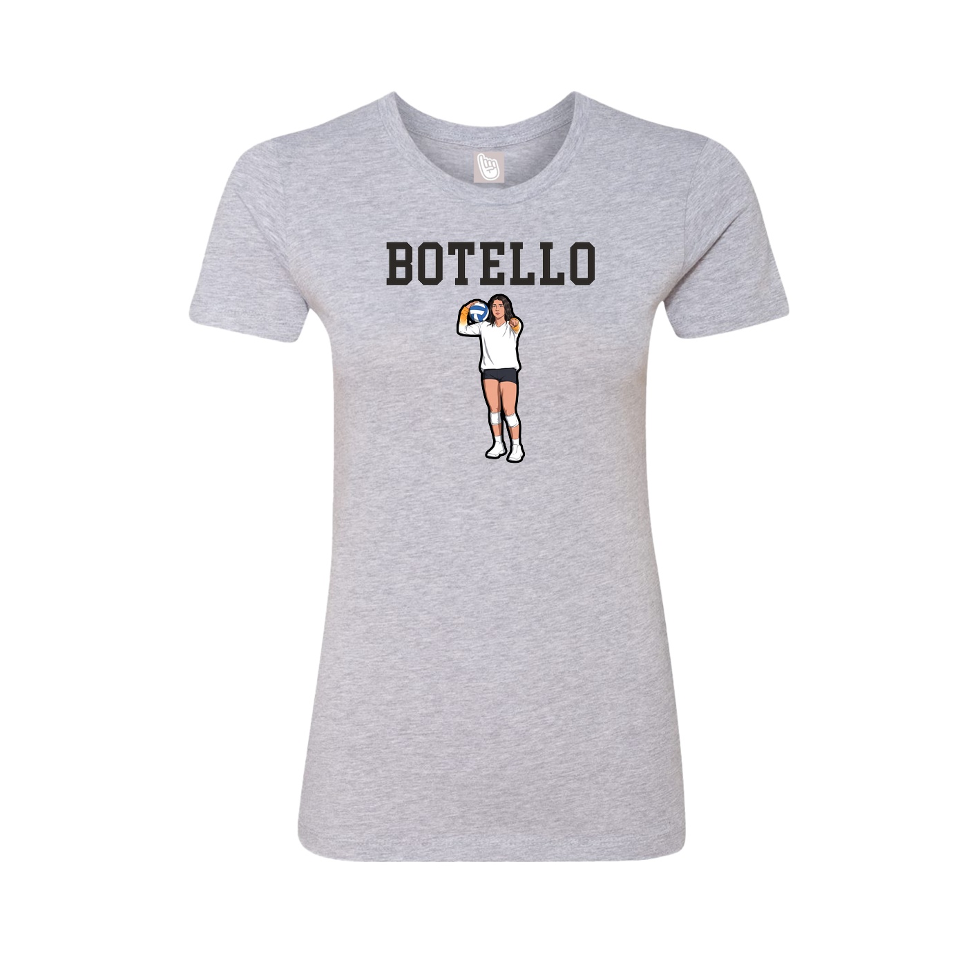 Fitted Women's Tee — Shirsey in Grey