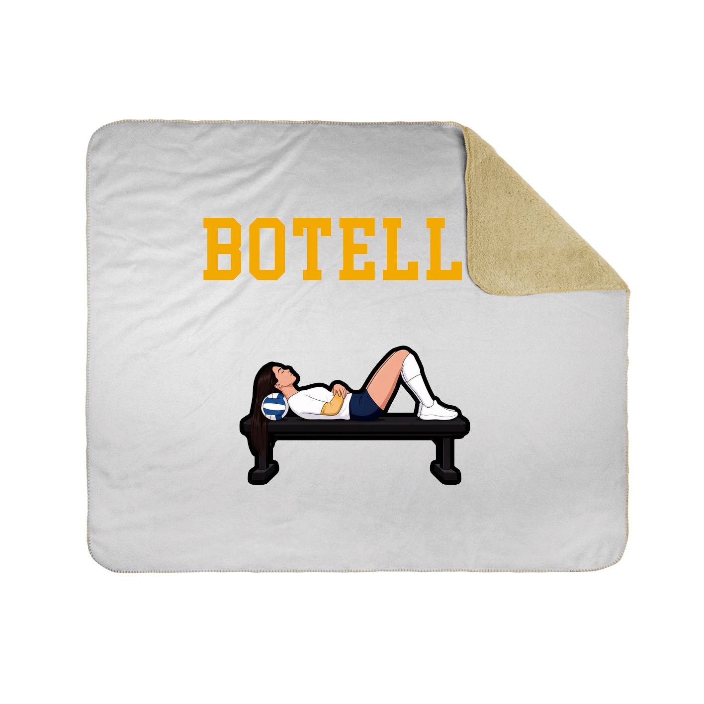 Throw Blanket — Shirsey in White