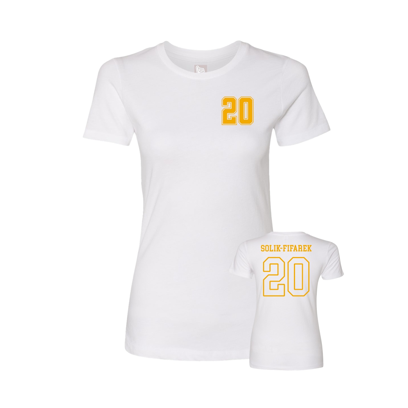 Womens Tee — Chest Back in White