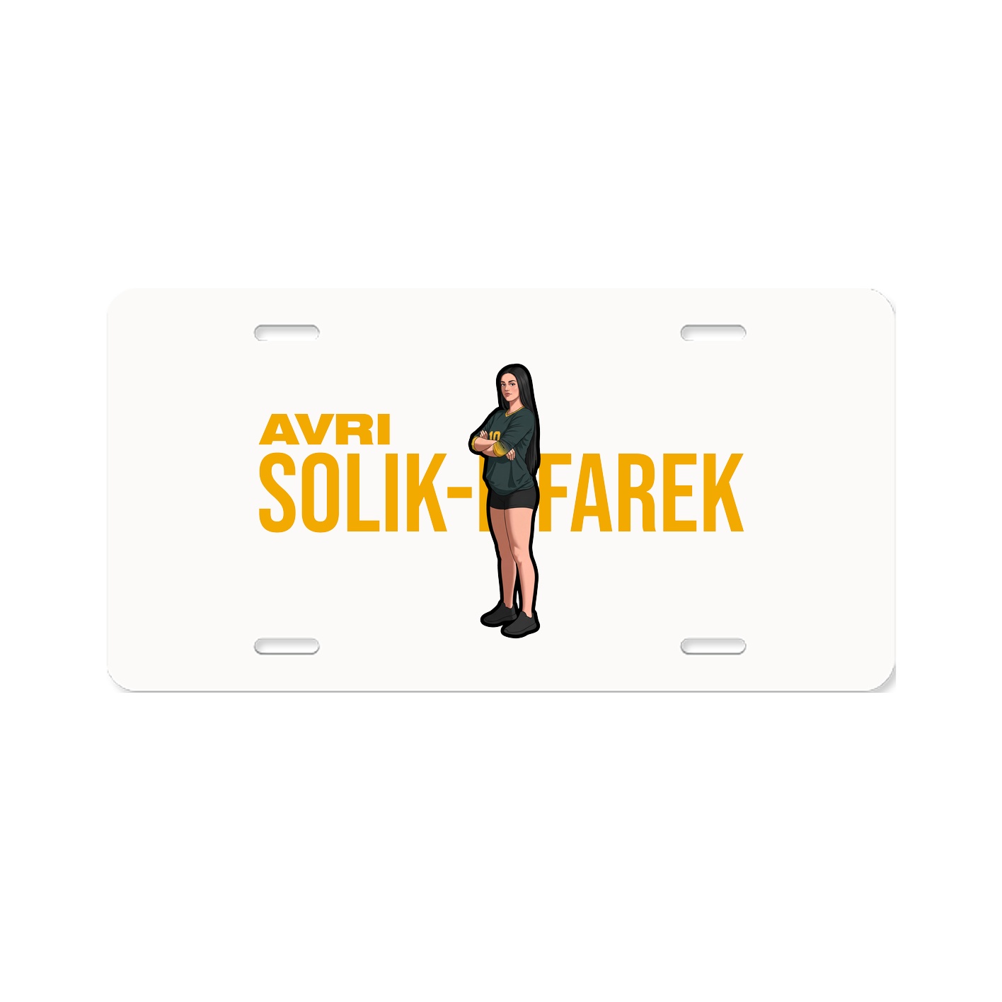 License Plate — Player Name in Classic