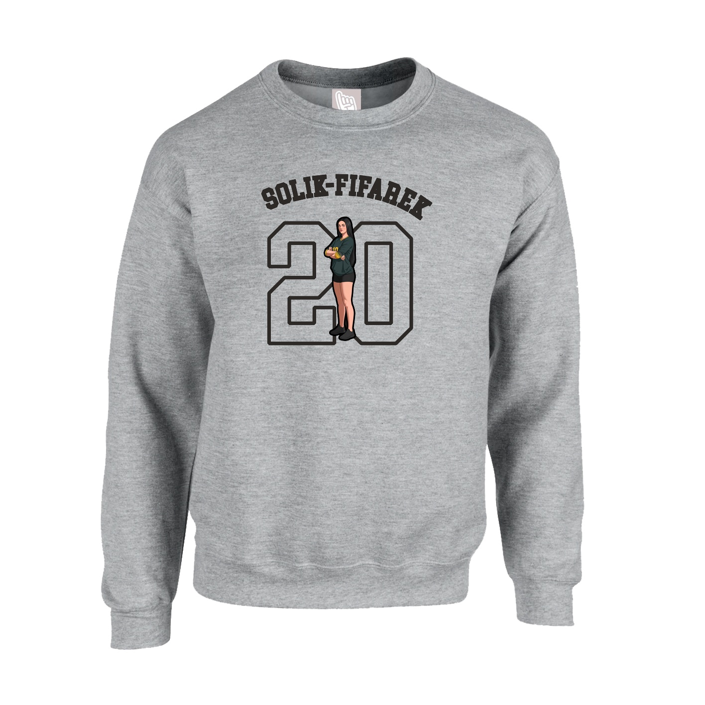 Fleece Crew — Shirsey Arch in Grey