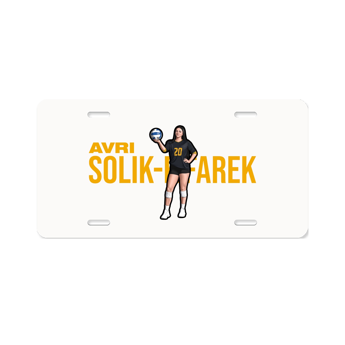 License Plate — Player Name in Classic