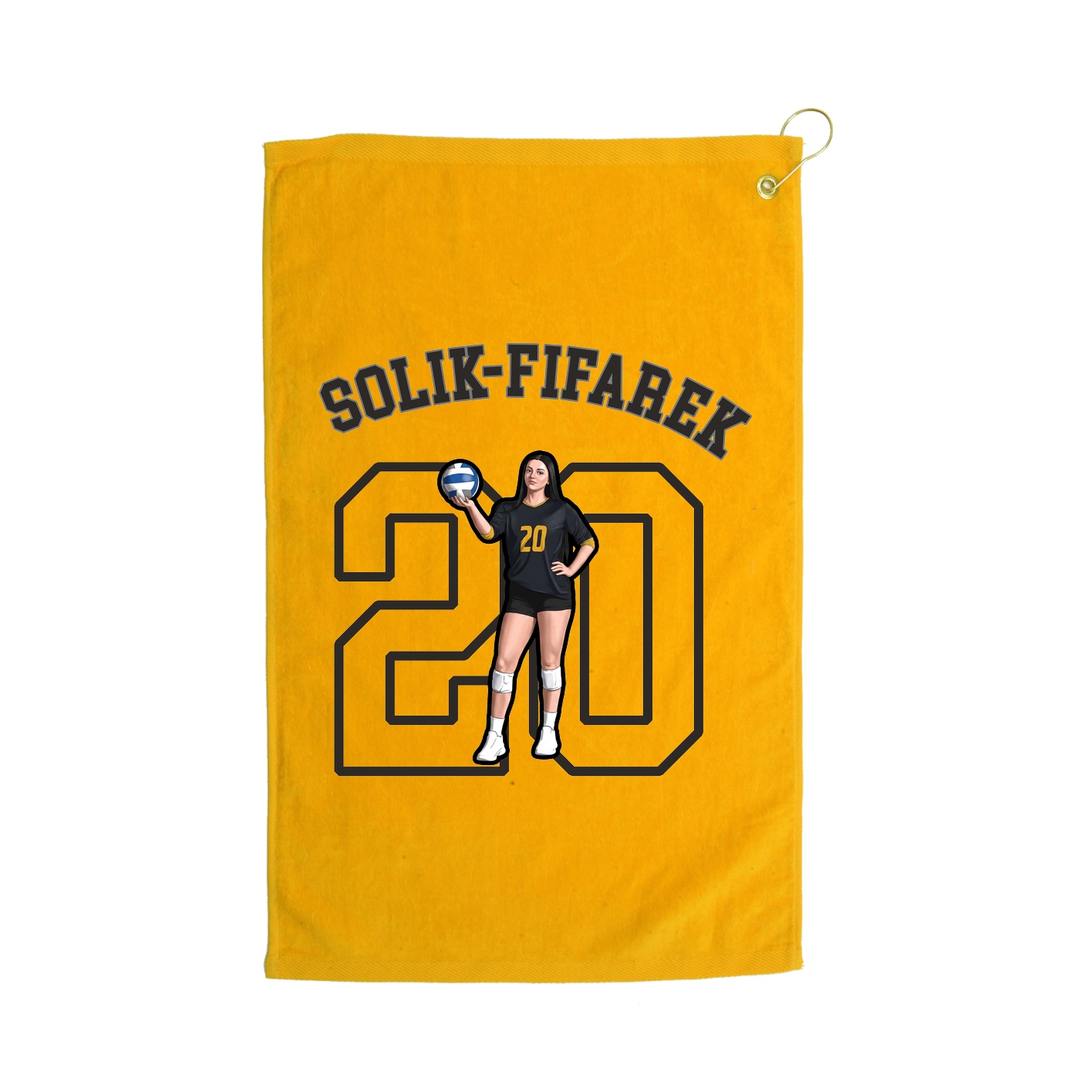 Golf Towel — Shirsey Arch in Gold