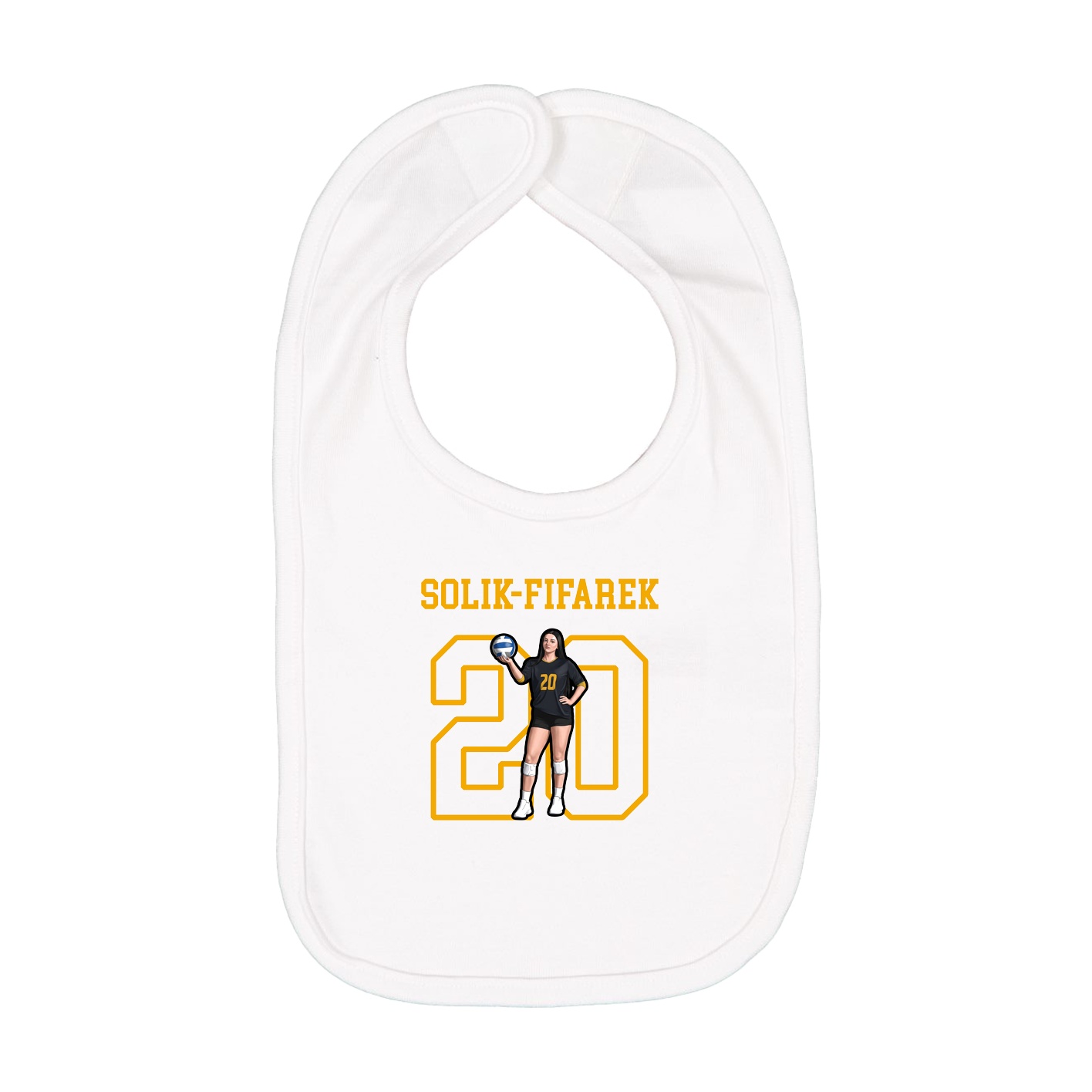 Infant Bib — Shirsey in White