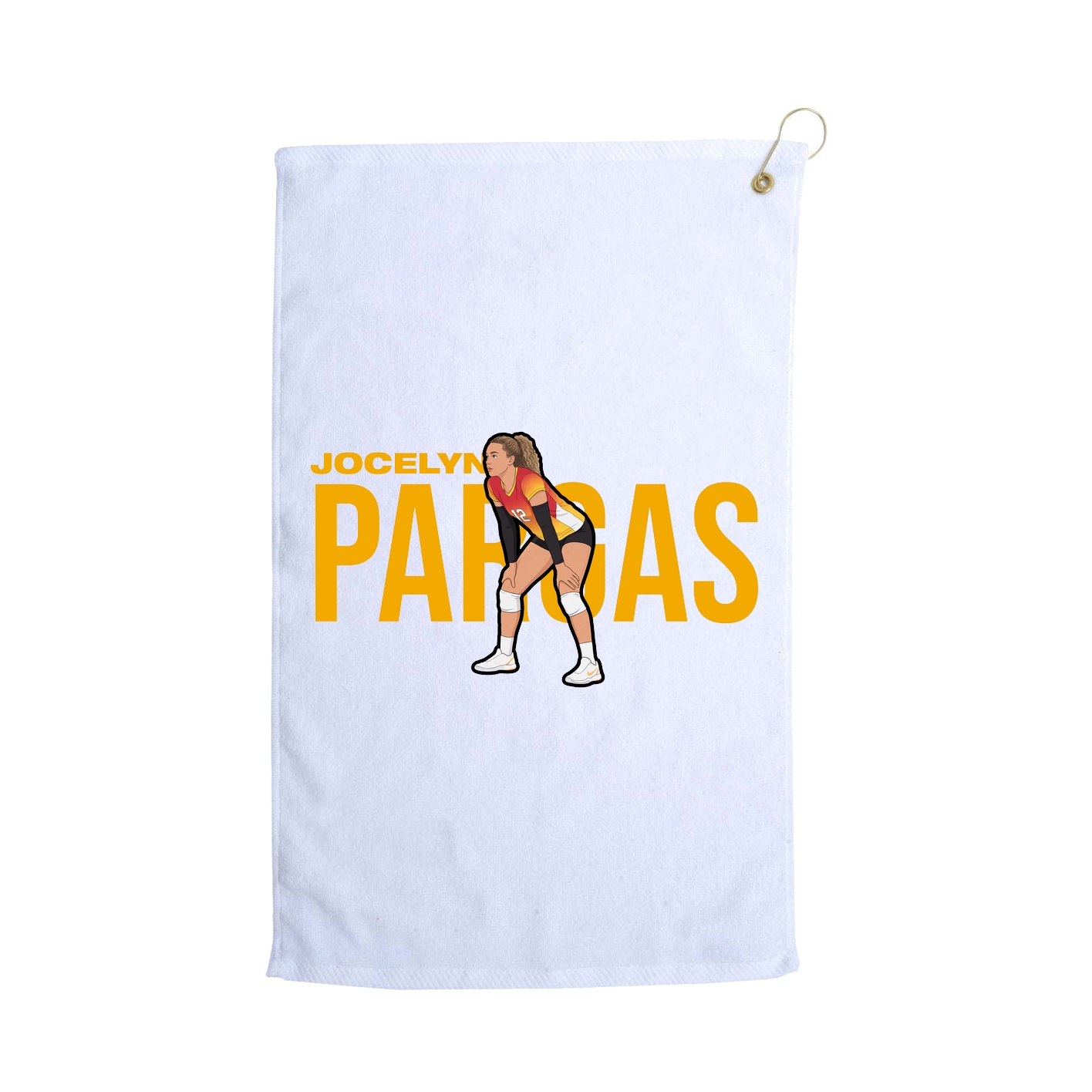Golf Towel — Player Name in White