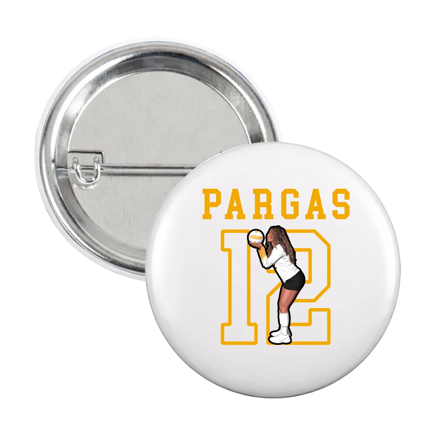 Game Day Button — Shirsey in White