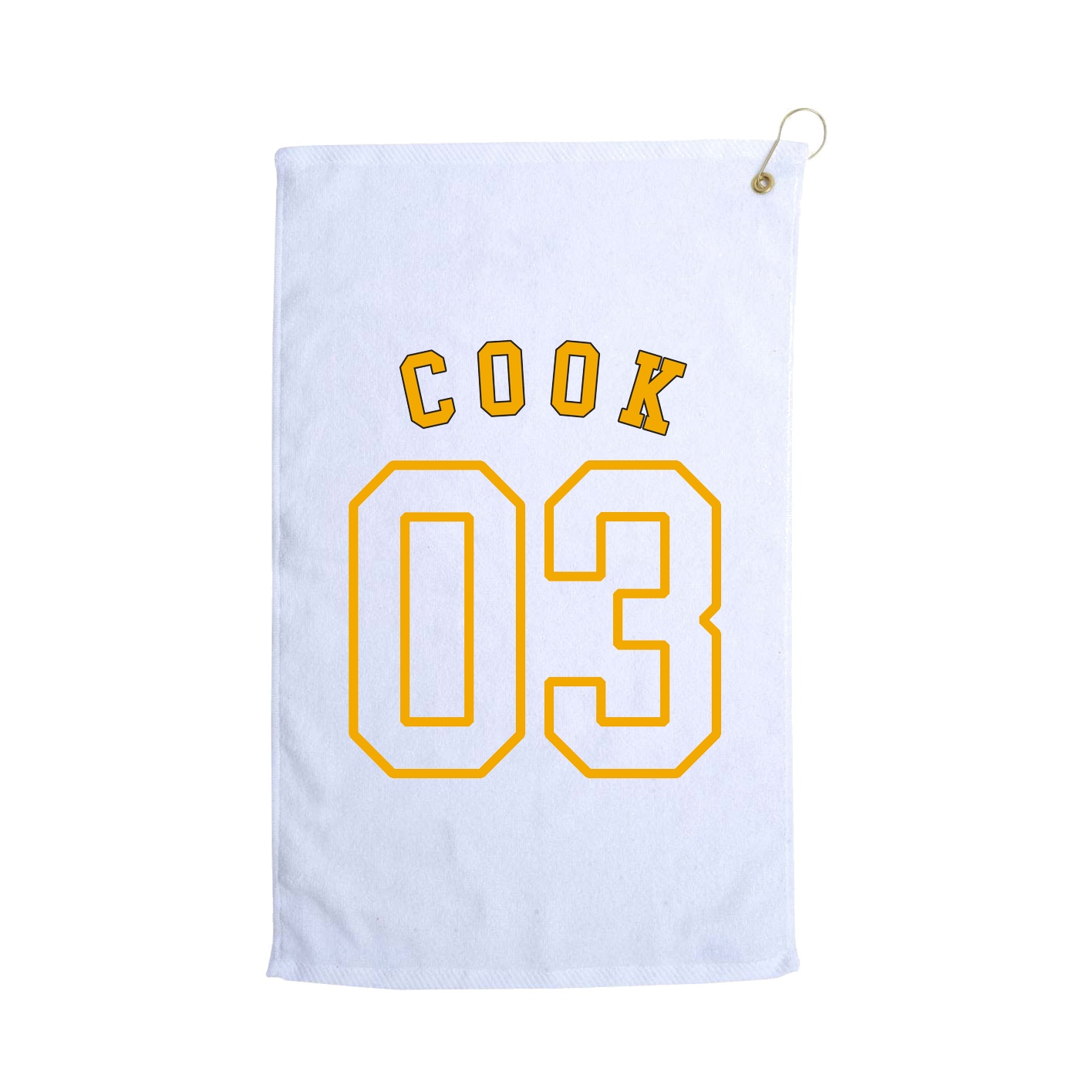 Golf Towel — Shirsey Arch in White