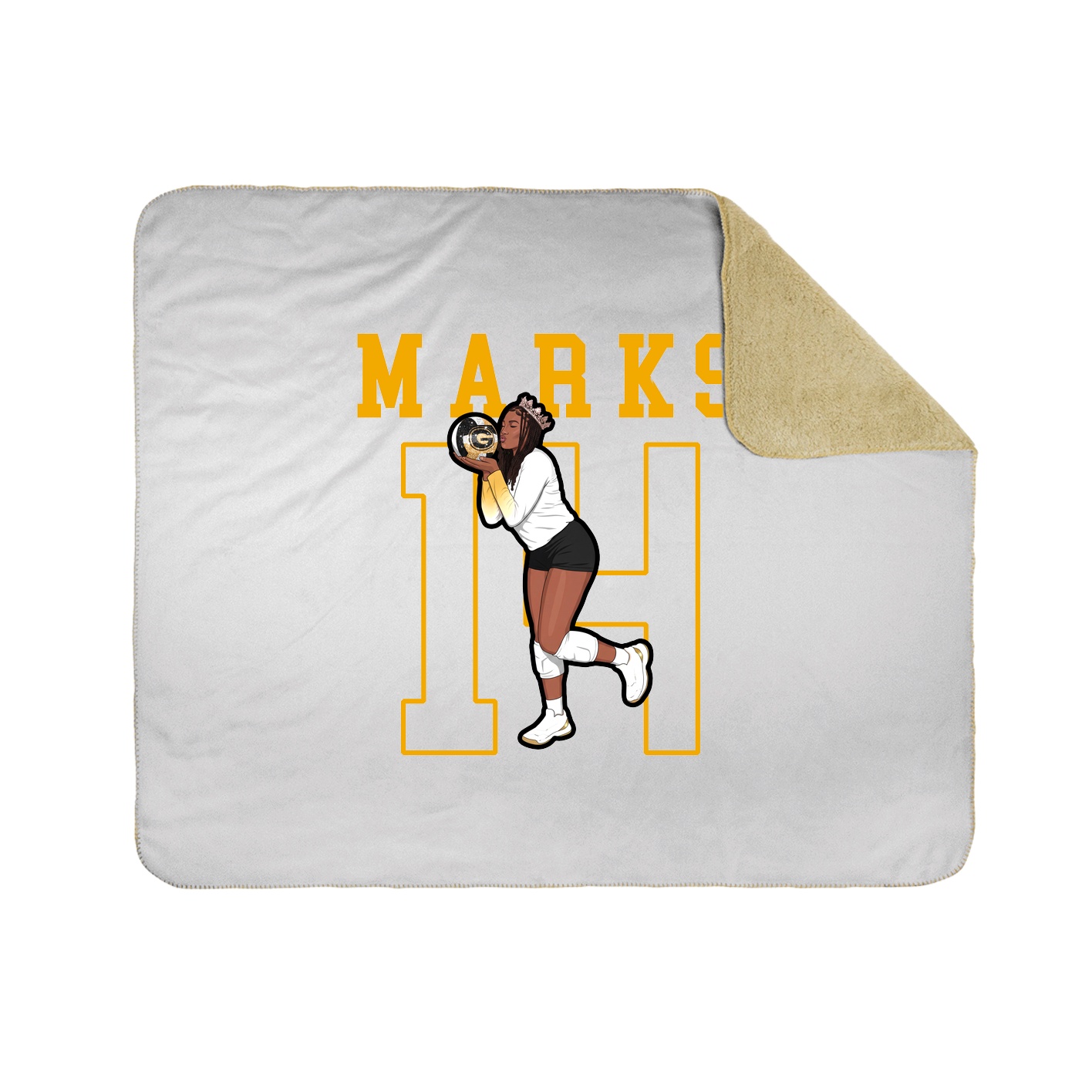 Throw Blanket — Shirsey in White
