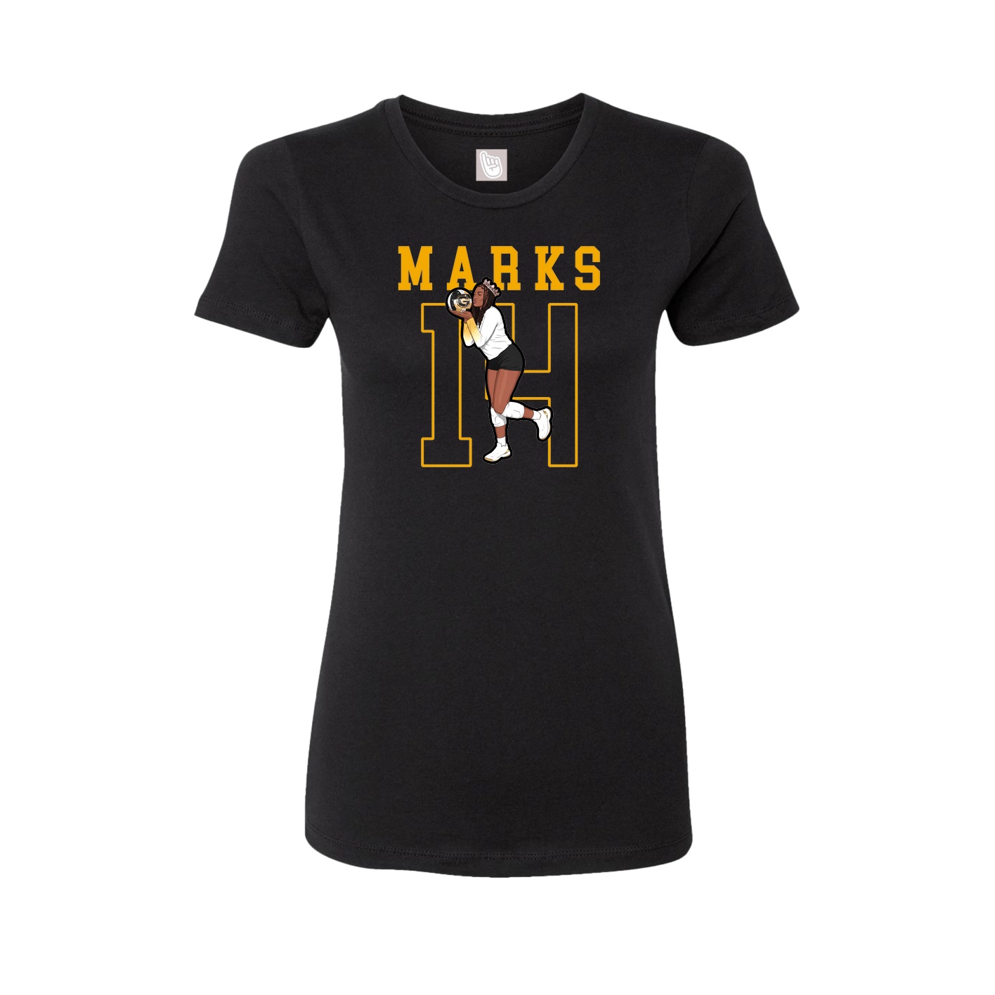 Fitted Women's Tee — Shirsey in Black