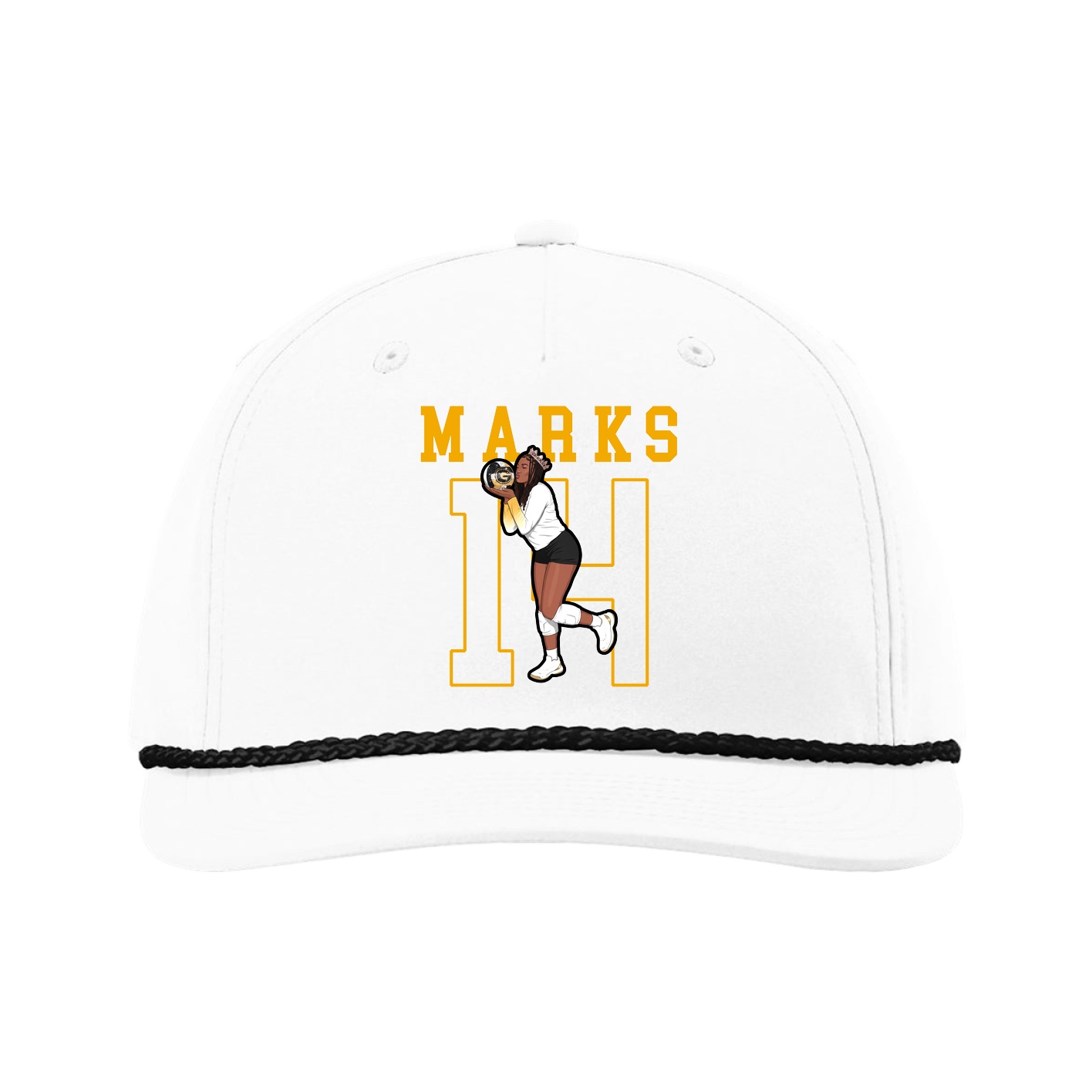 Five-Panel Classic Rope Cap — Shirsey in White