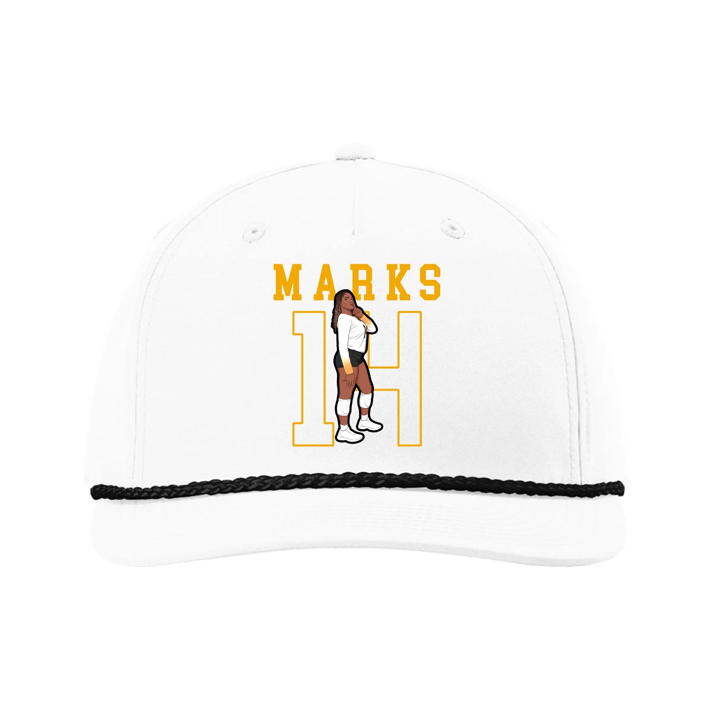 Five-Panel Classic Rope Cap — Shirsey in White
