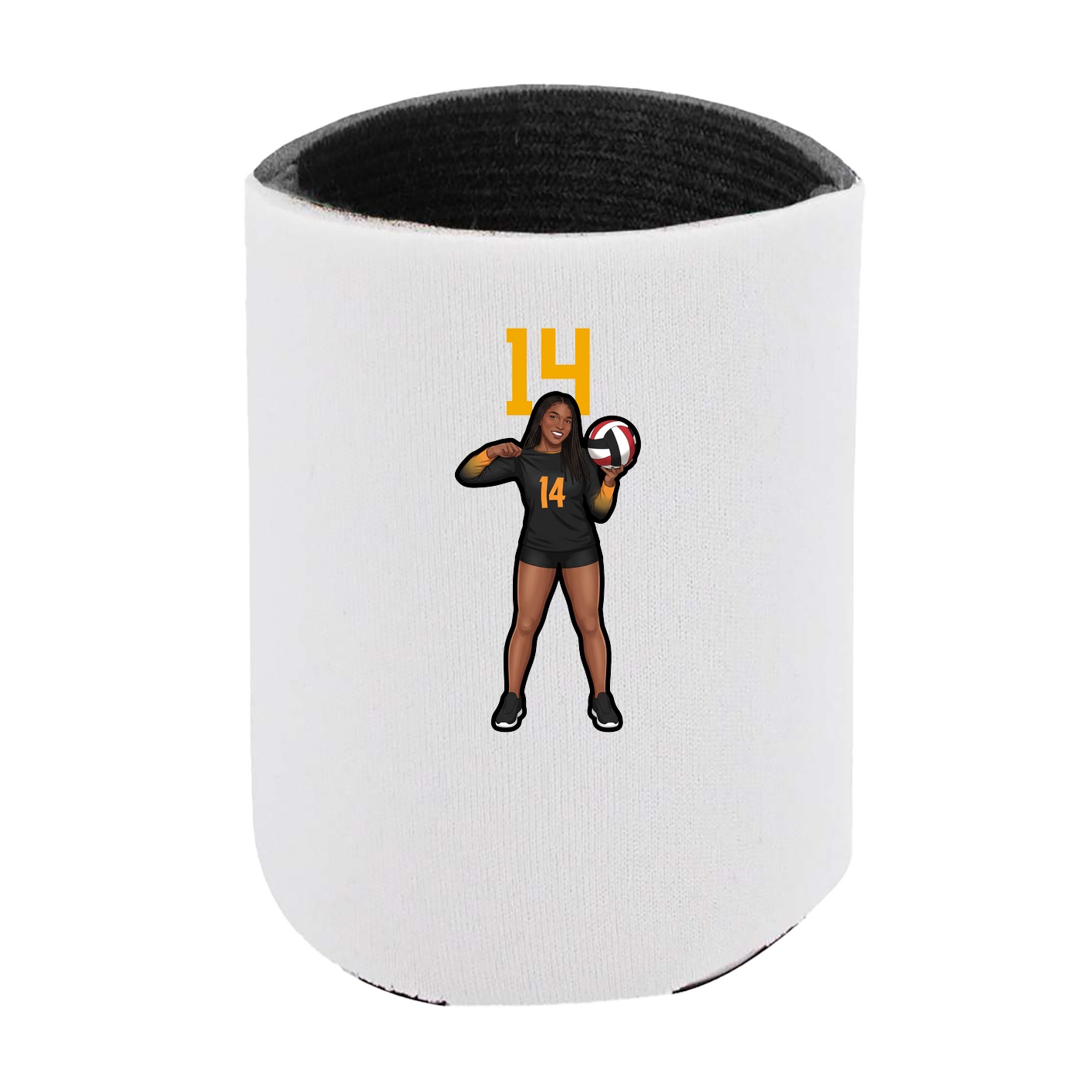 Can Holder — Number Top in White