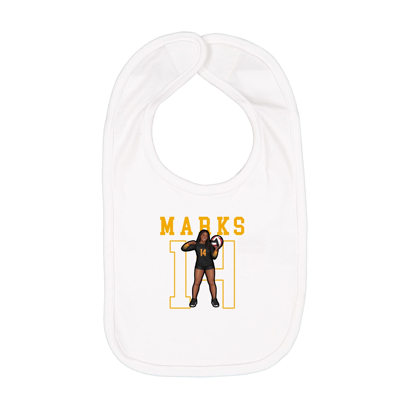 Infant Bib — Shirsey in White